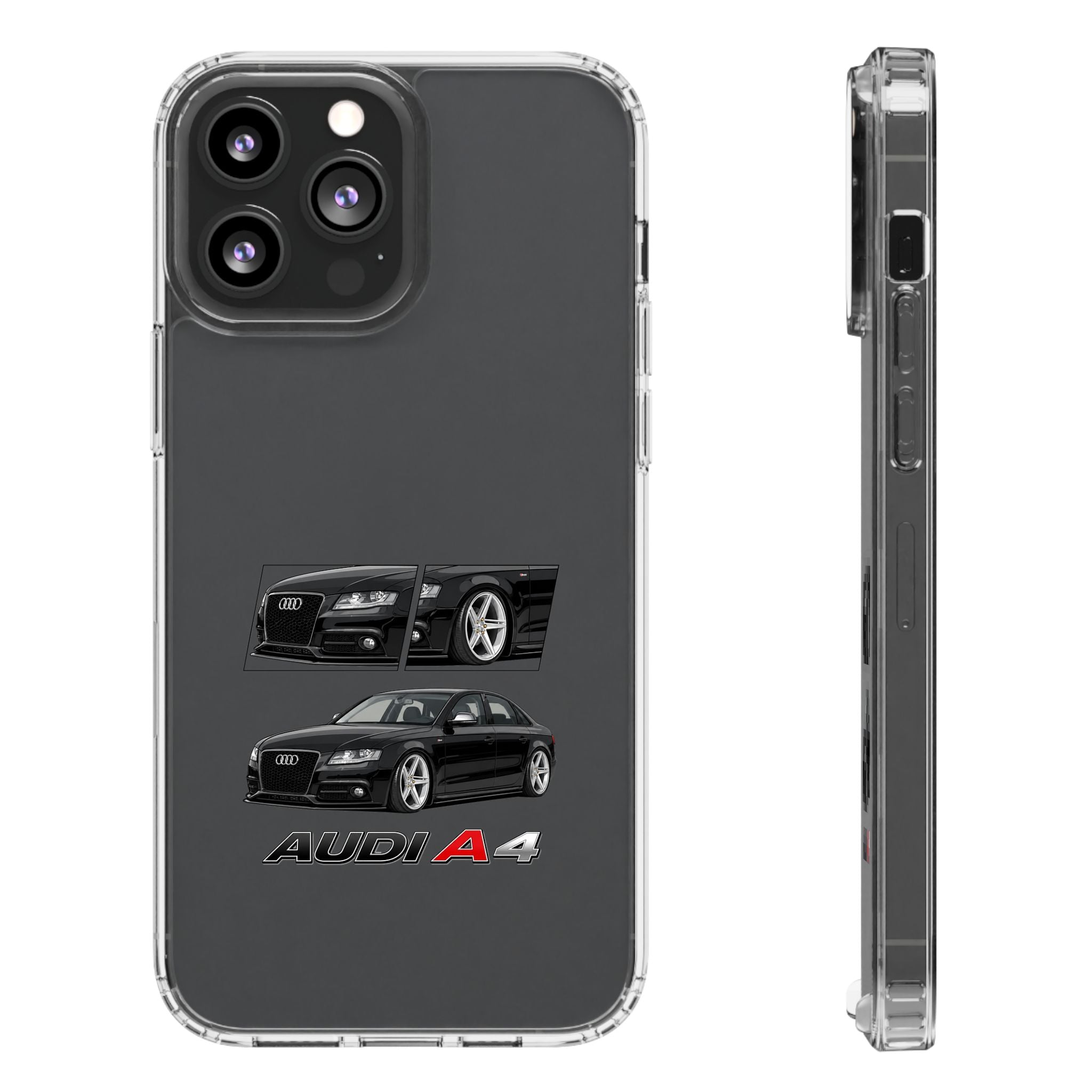 BLACK B8 AUDI A4 PHONE CASES