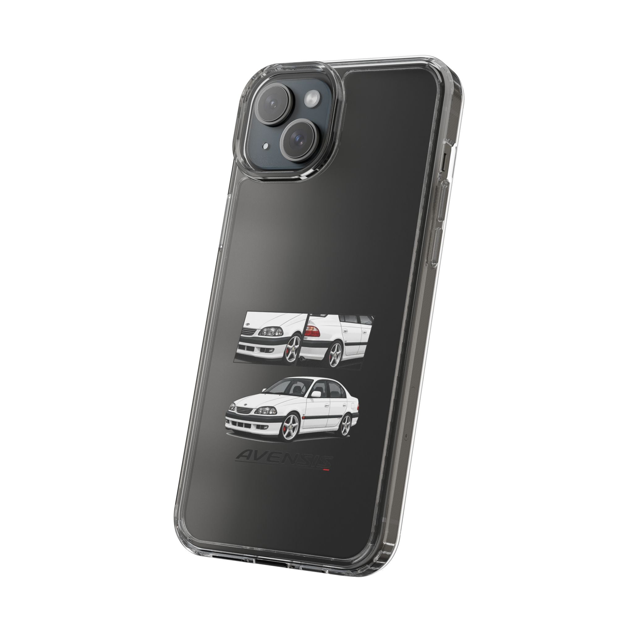 WHITE TOYOTA AVENSIS PHONE CASES