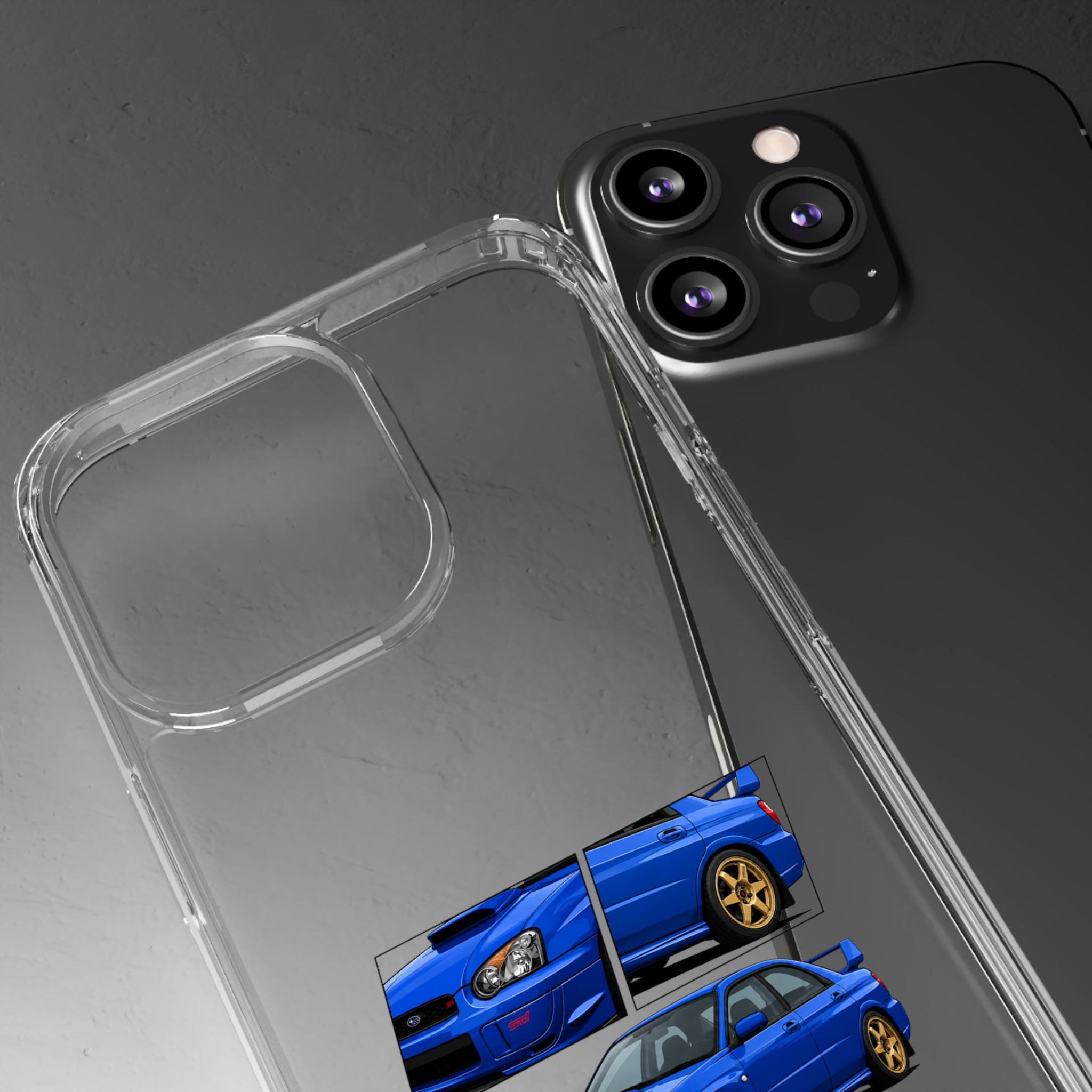 BLUE IMPREZA STI PHONE CASES