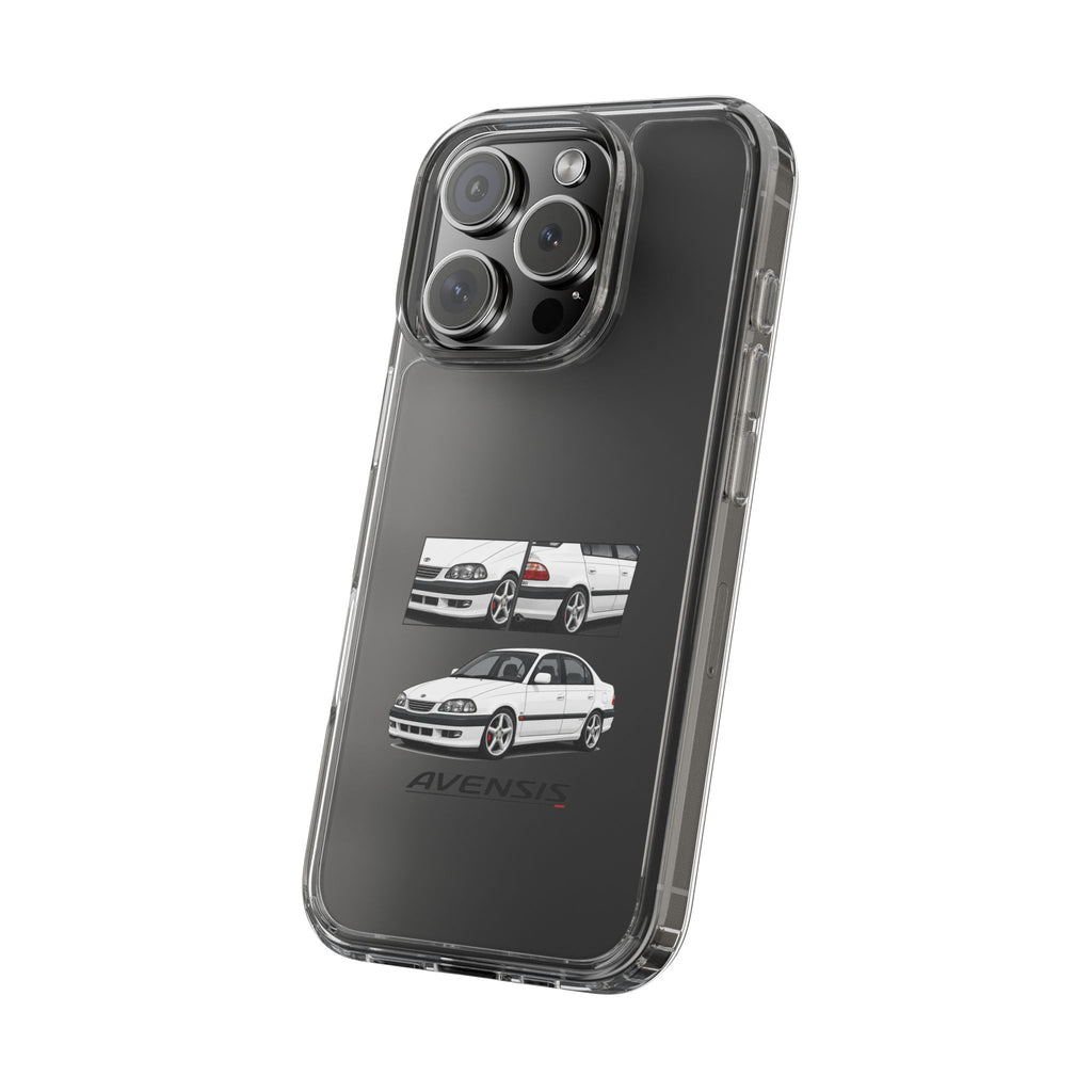 WHITE TOYOTA AVENSIS PHONE CASES