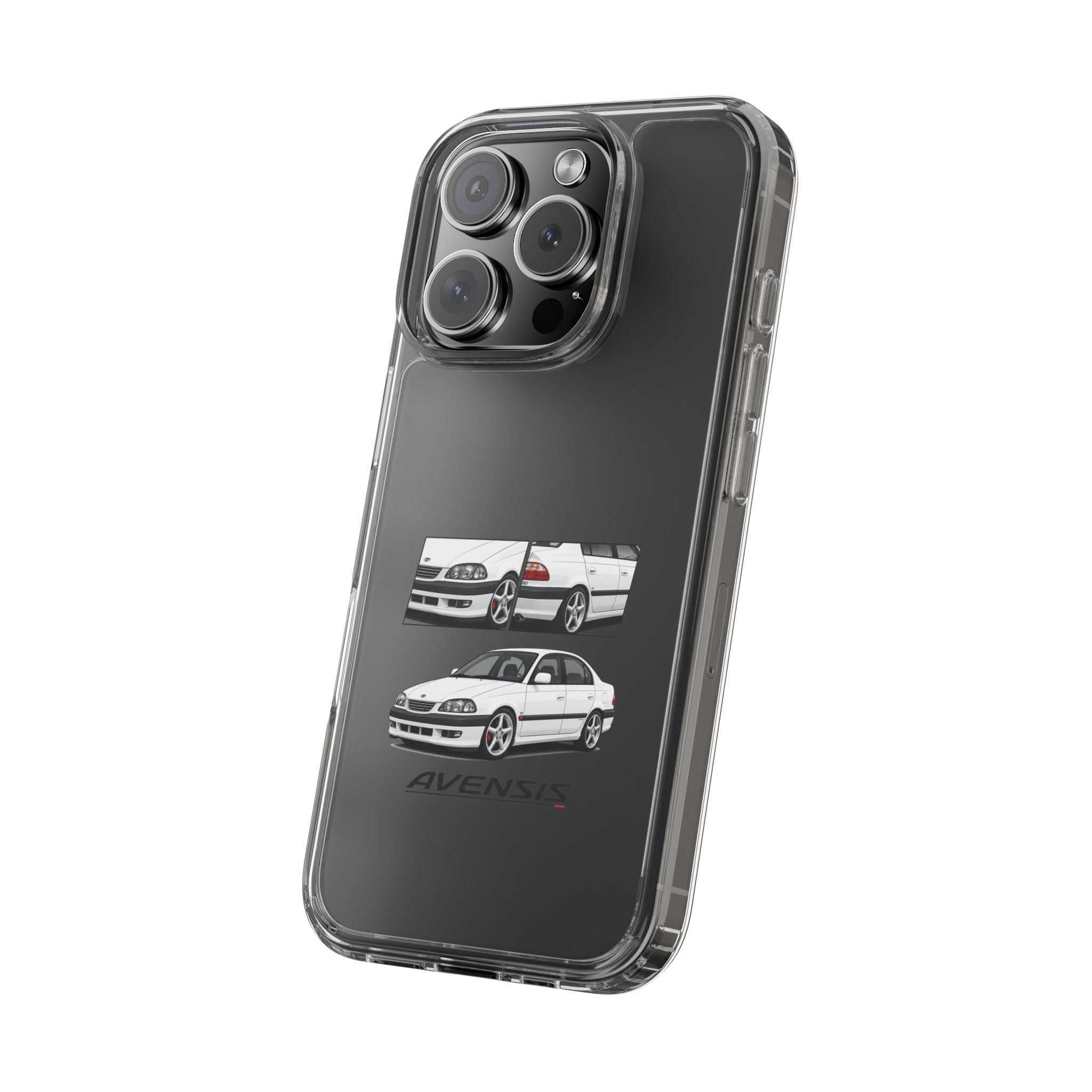WHITE TOYOTA AVENSIS PHONE CASES