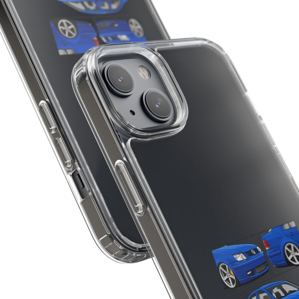 BLUE VOLKSWAGEN BORA PHONE CASES