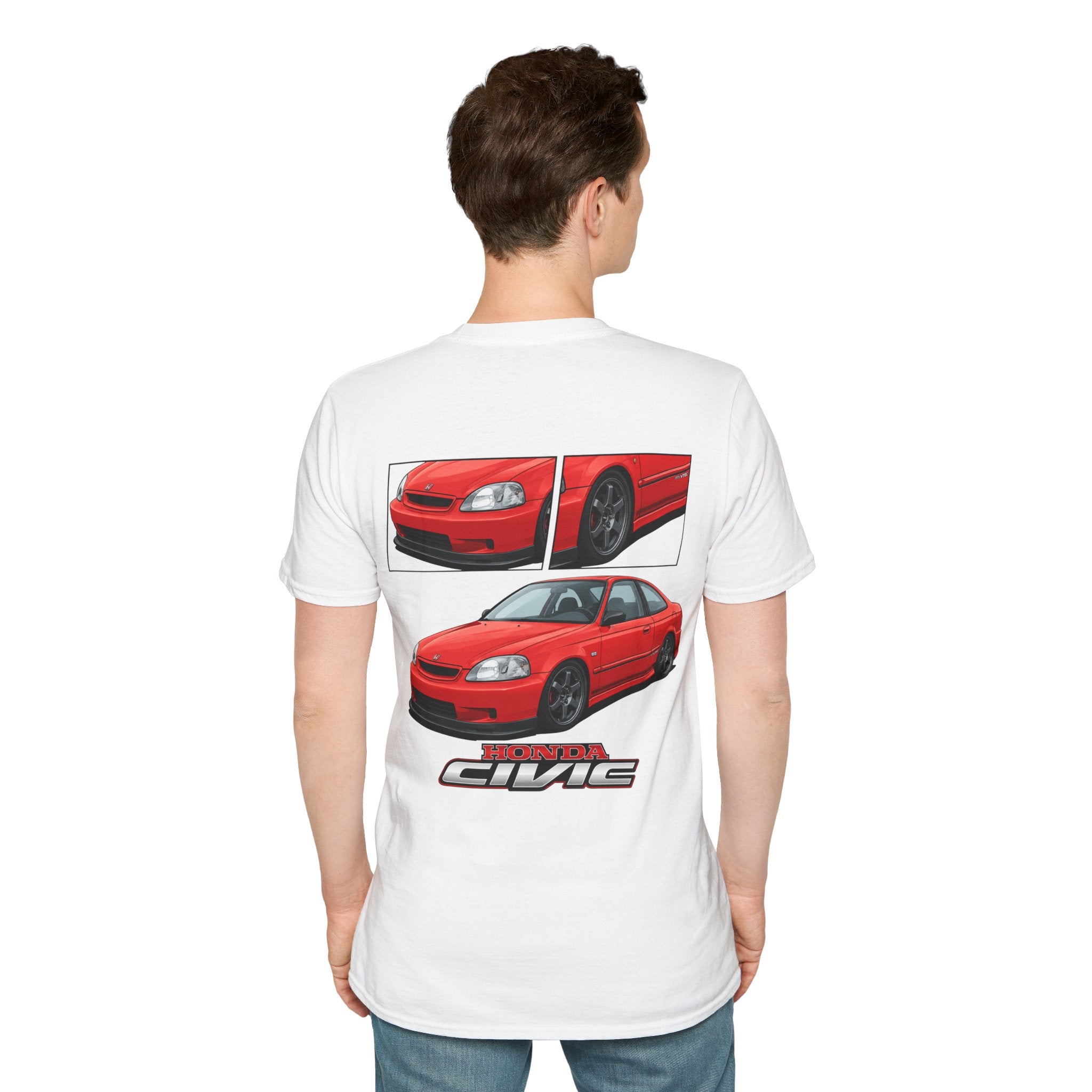 RED CIVIC EK COUPE T-SHIRT