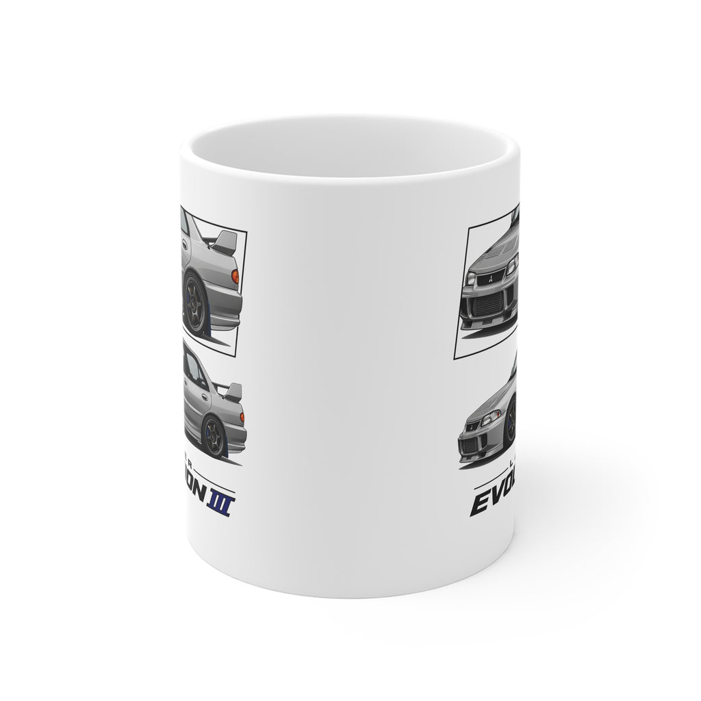 SILVER MITSUBISHI LANCER EVO 3 MUG