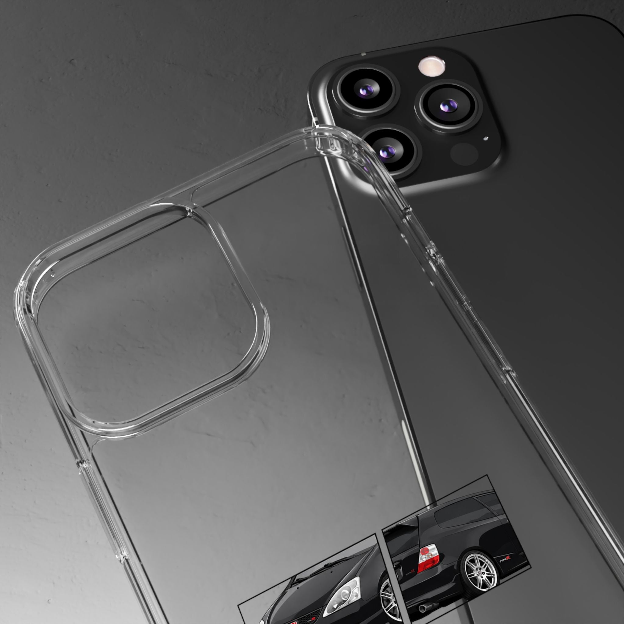 BLACK EP3 TYPE R PHONE CASES