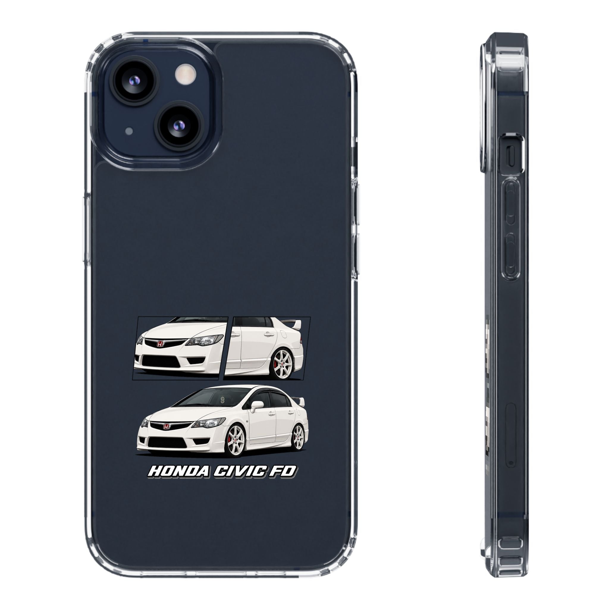 WHITE CIVIC FD PHONE CASES