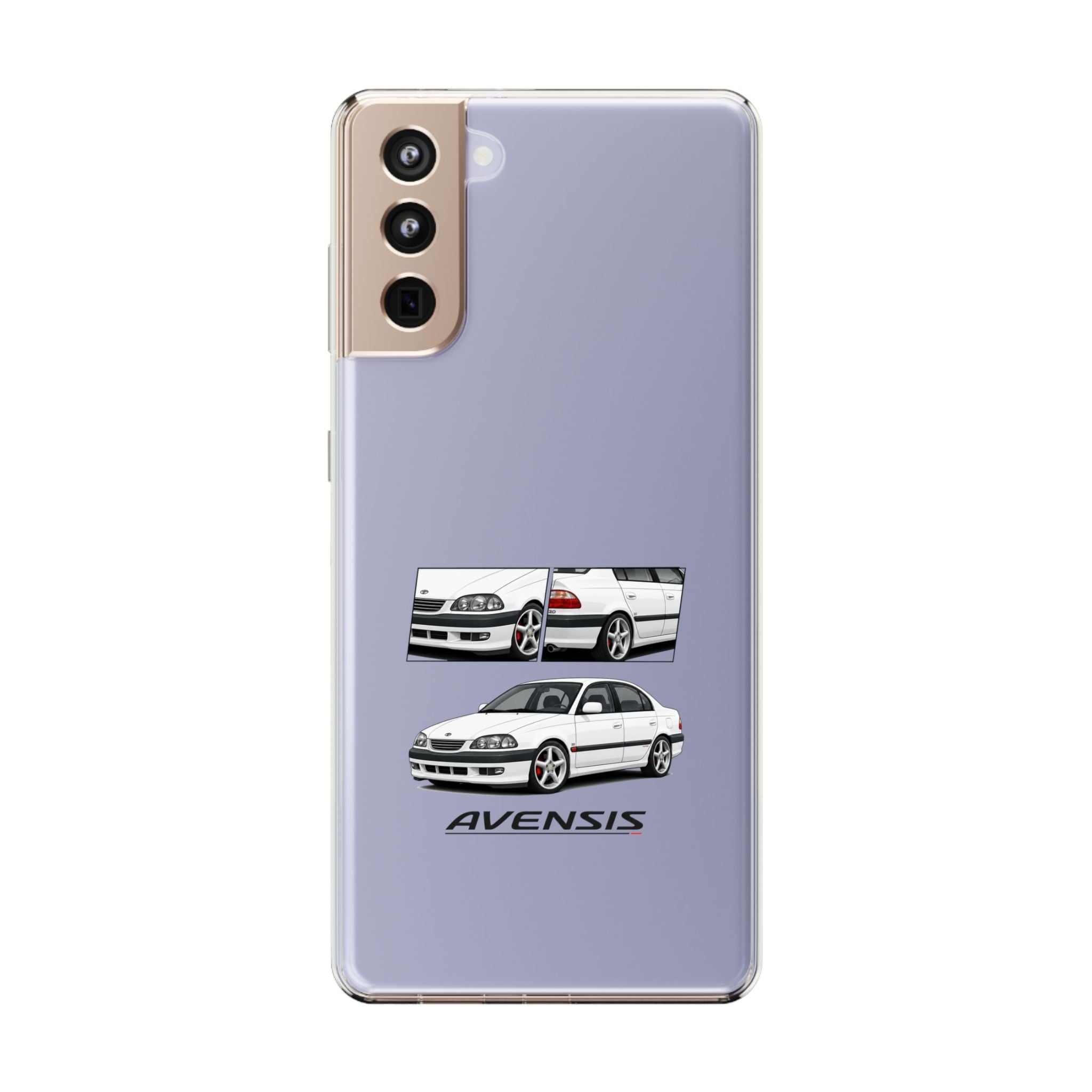 WHITE TOYOTA AVENSIS PHONE CASES