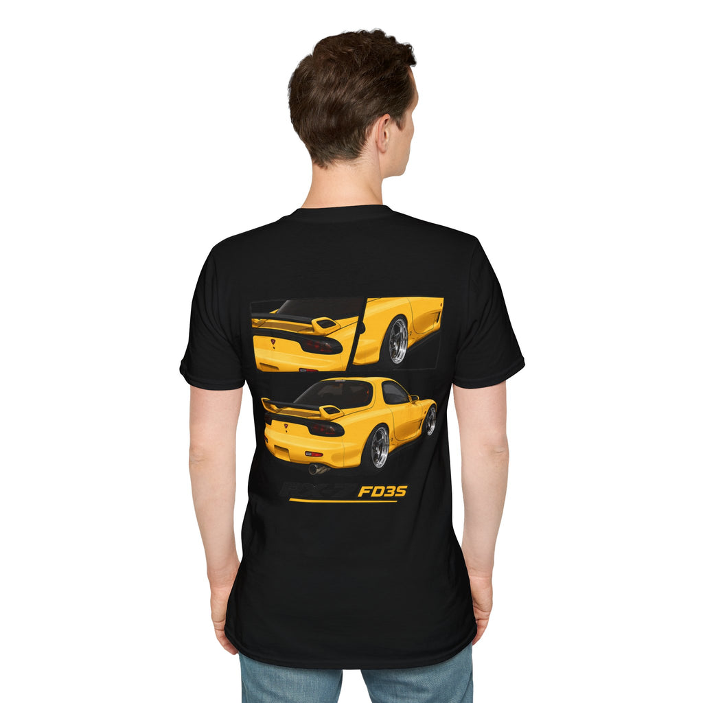 YELLOW MAZDA RX7 T-SHIRT