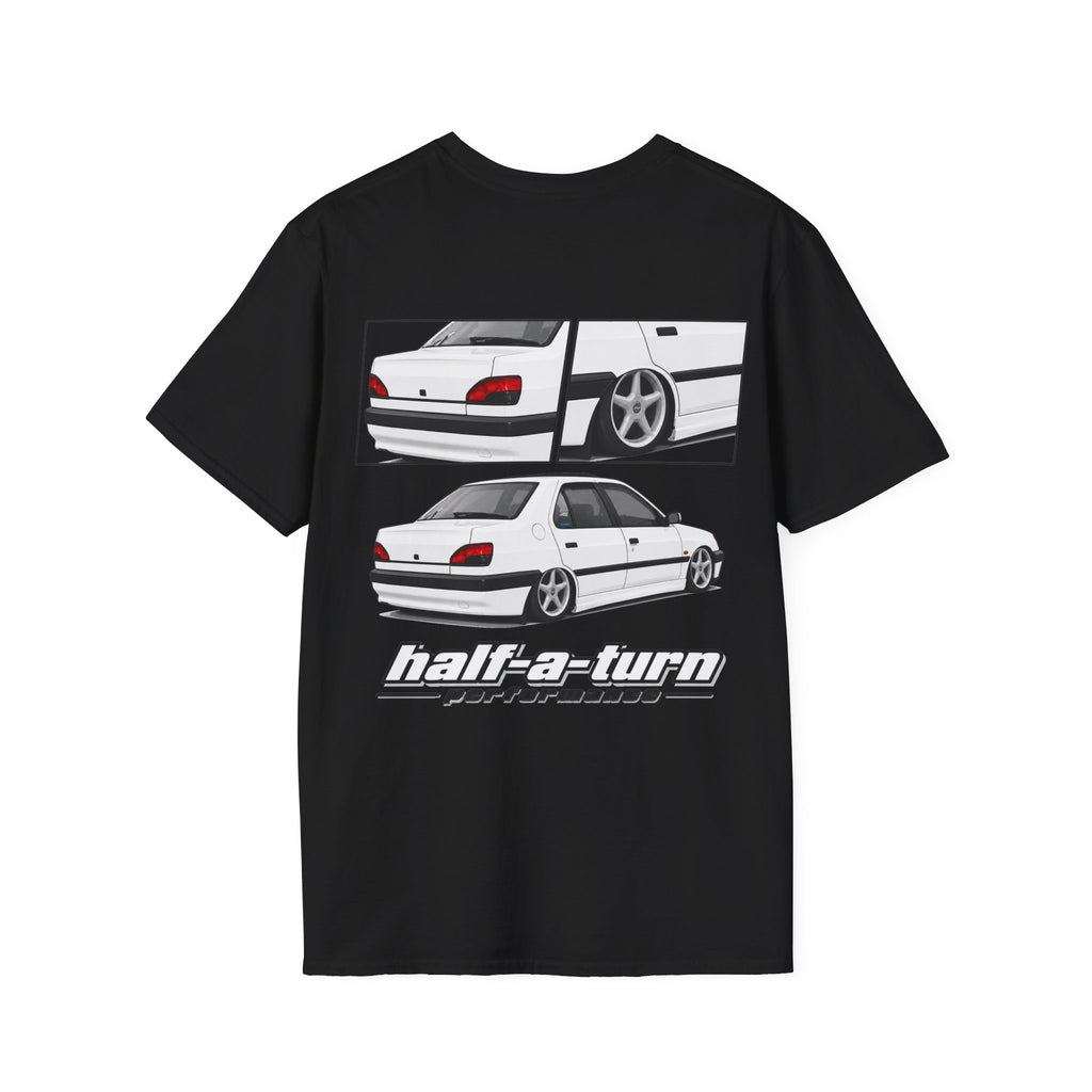 WHITE 306 SEDAN T-SHIRT
