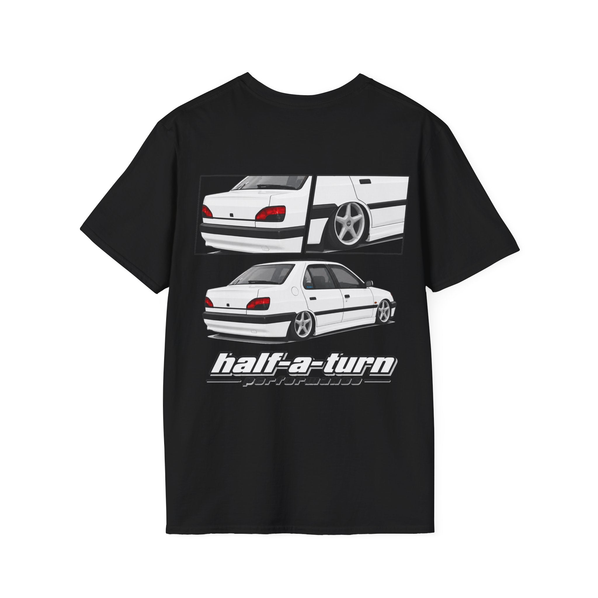 WHITE 306 SEDAN T-SHIRT
