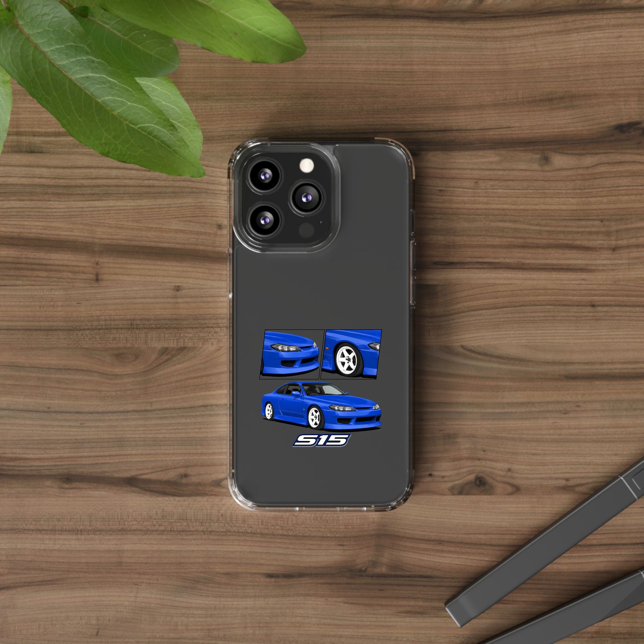 BLUE NISSAN S15 PHONE CASES