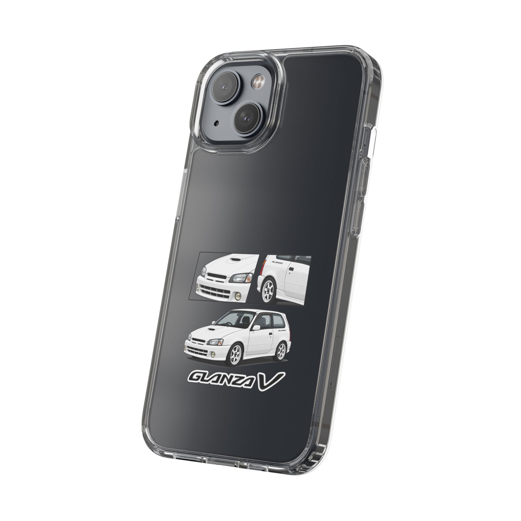 WHITE TOYOTA GLANZA PHONE CASES