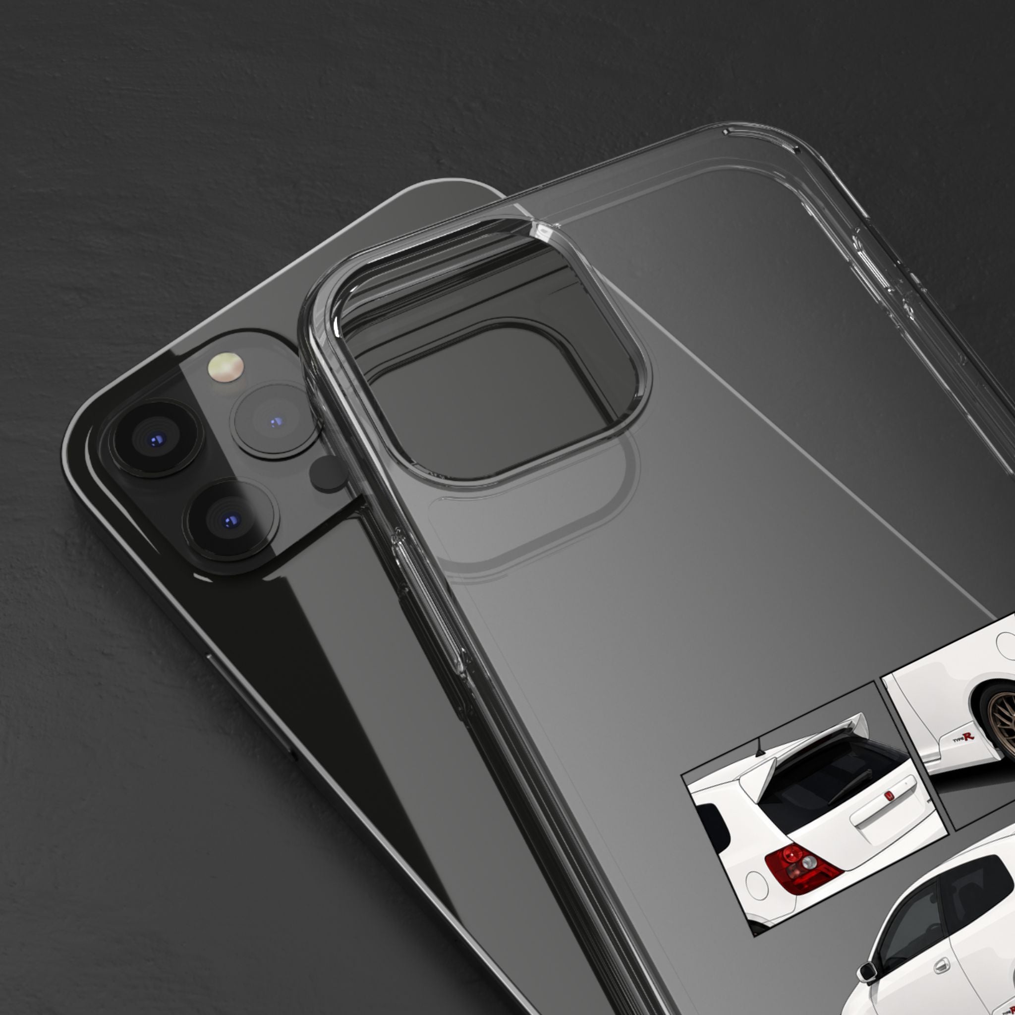 WHITE EP3 TYPE R PHONE CASES