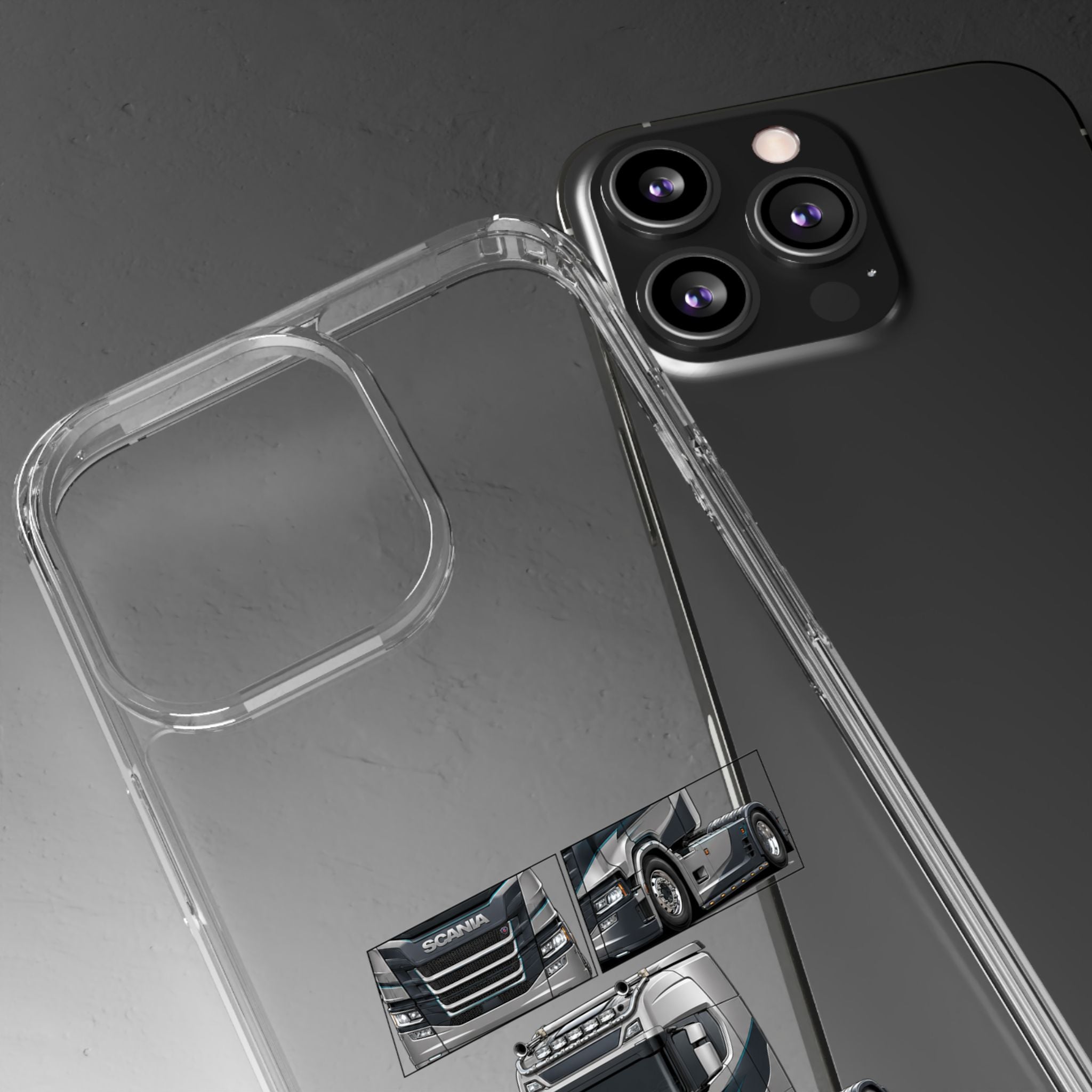 GREY SILVER SCANIA S-SERIES PHONE CASES