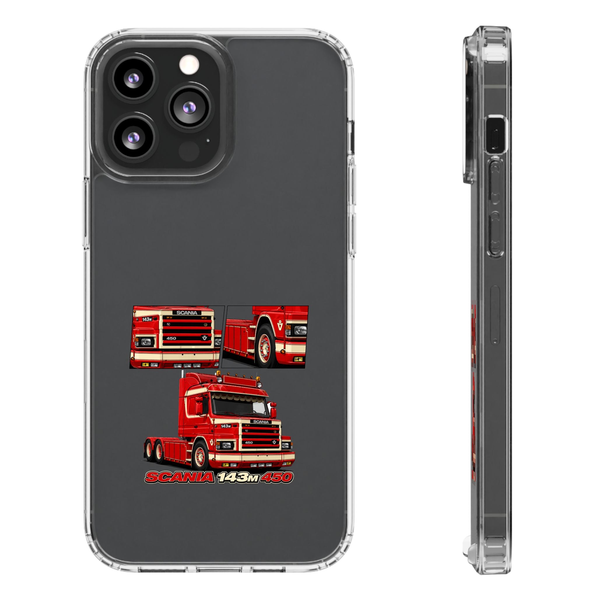 RED SCANIA 450 143M PHONE CASES