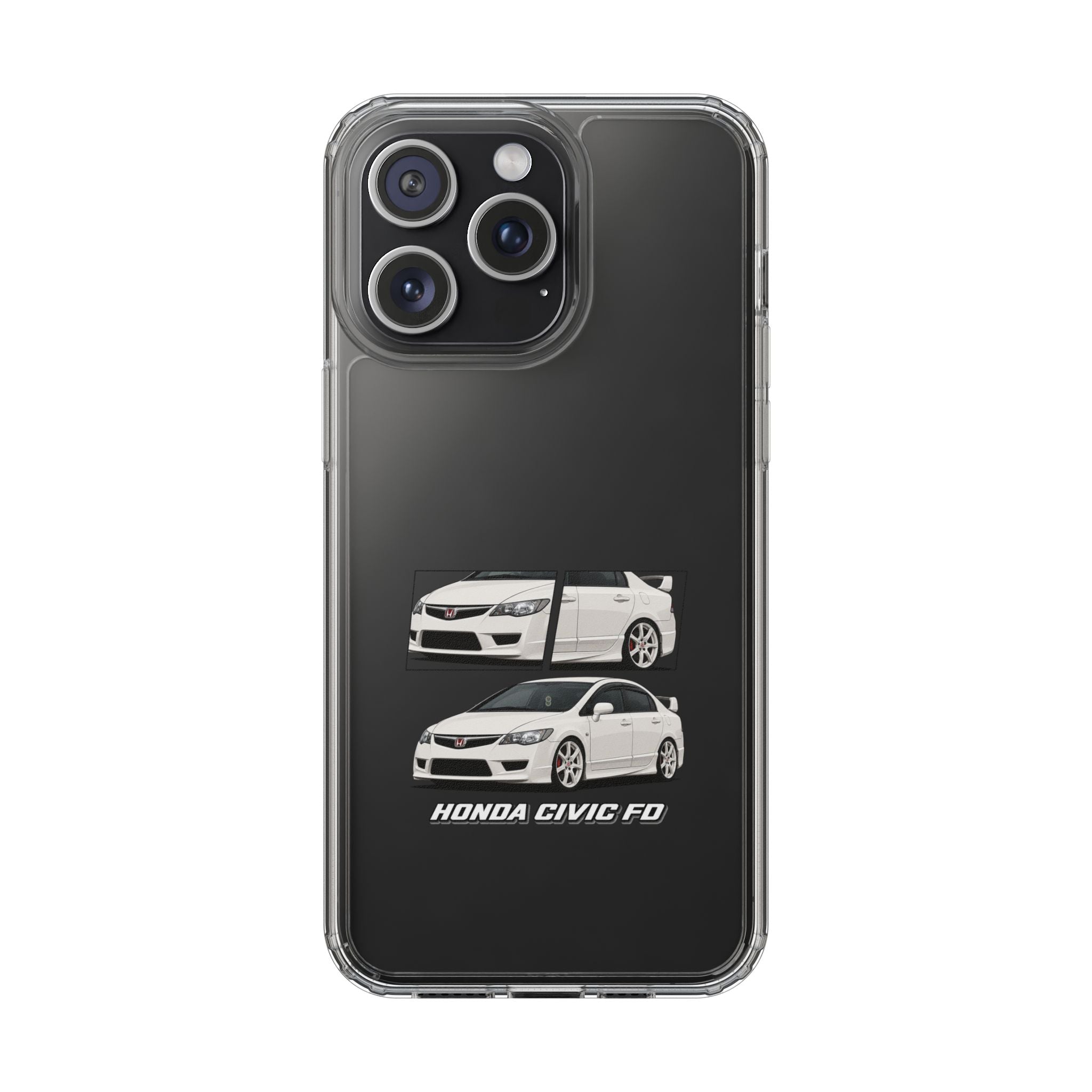 WHITE CIVIC FD PHONE CASES