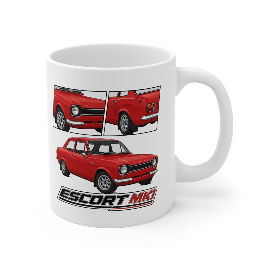 RED FORD ESCORT MK1 MUG
