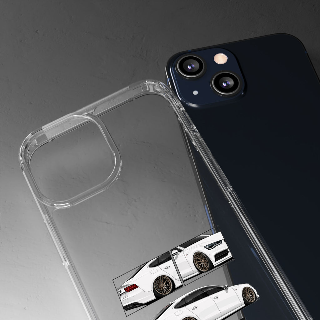 WHITE AUDI A7 PHONE CASES
