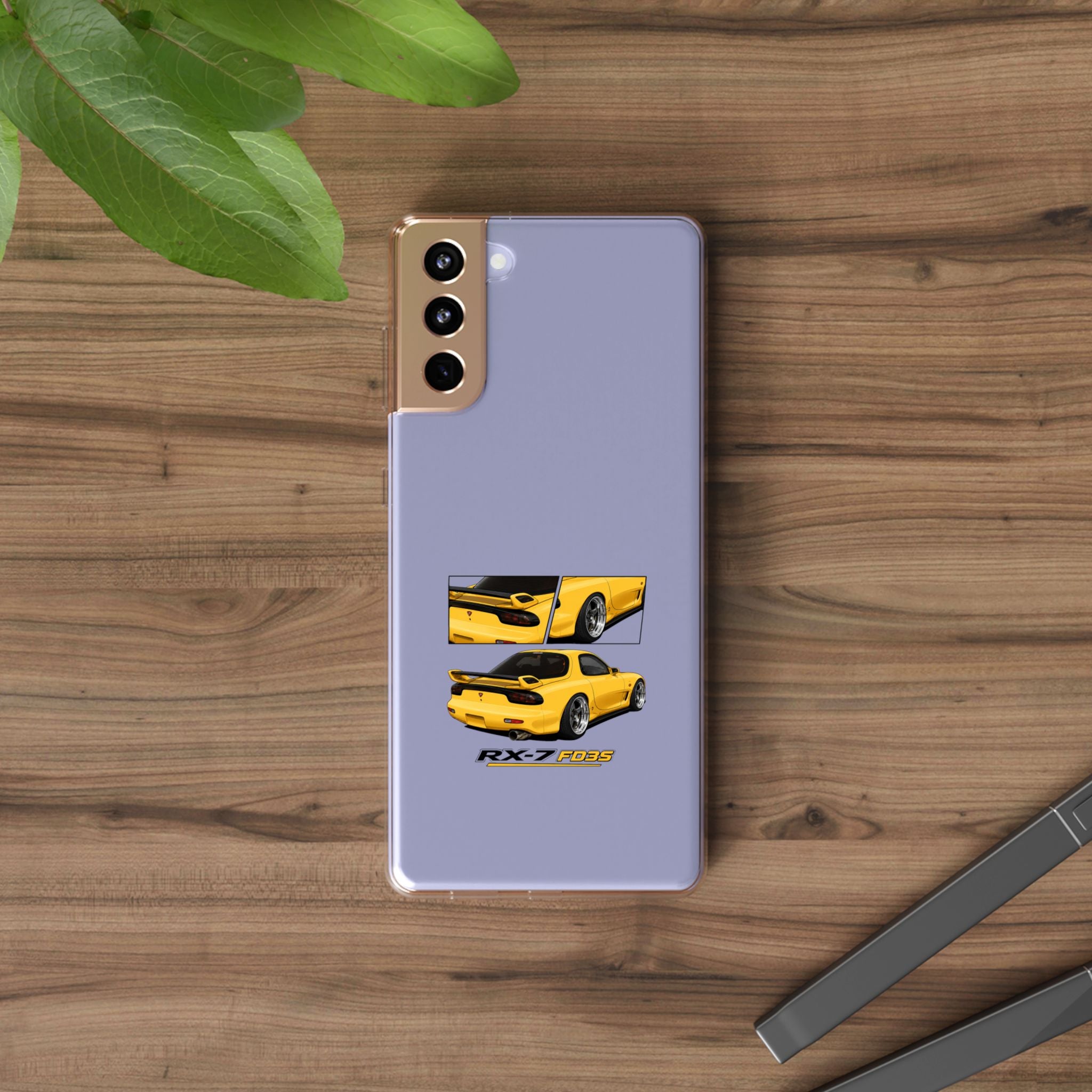 YELLOW MAZDA RX7 PHONE CASES