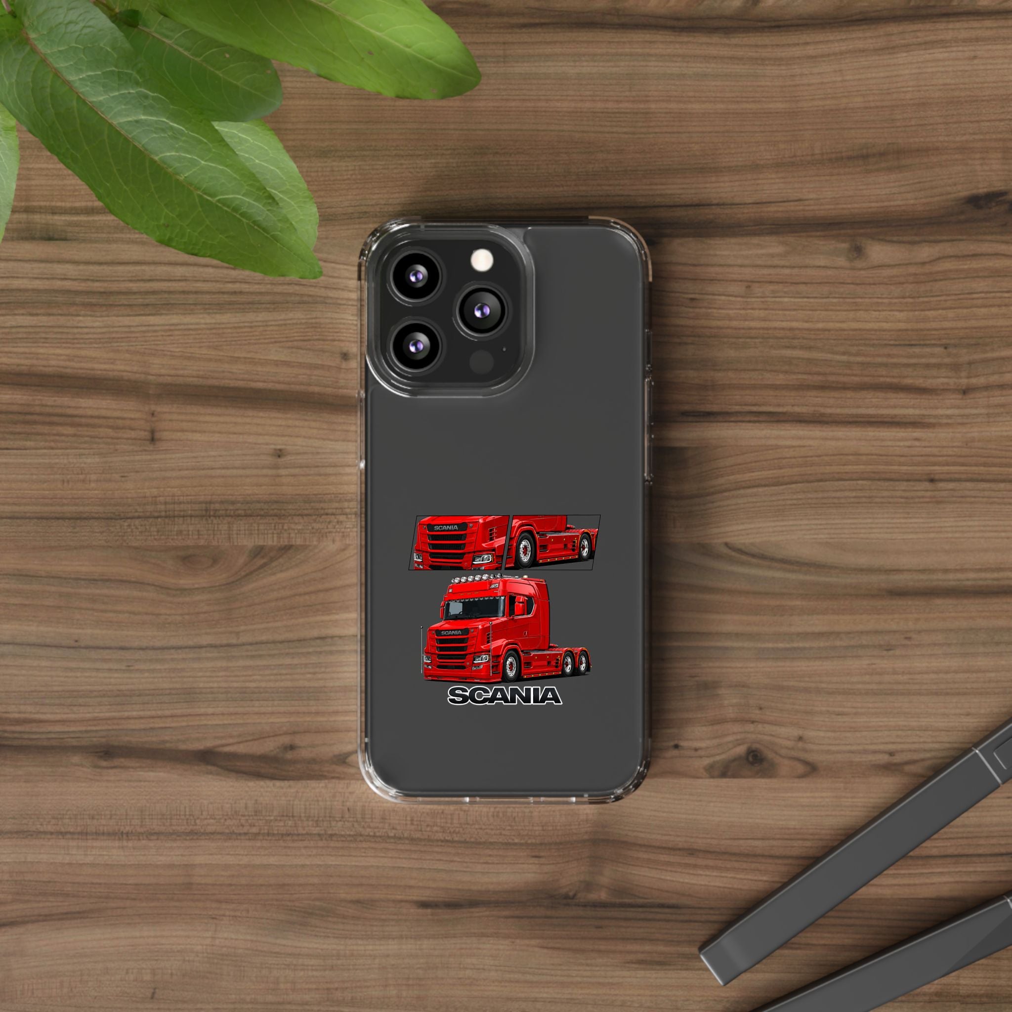 RED SCANIA T-CAB PHONE CASES