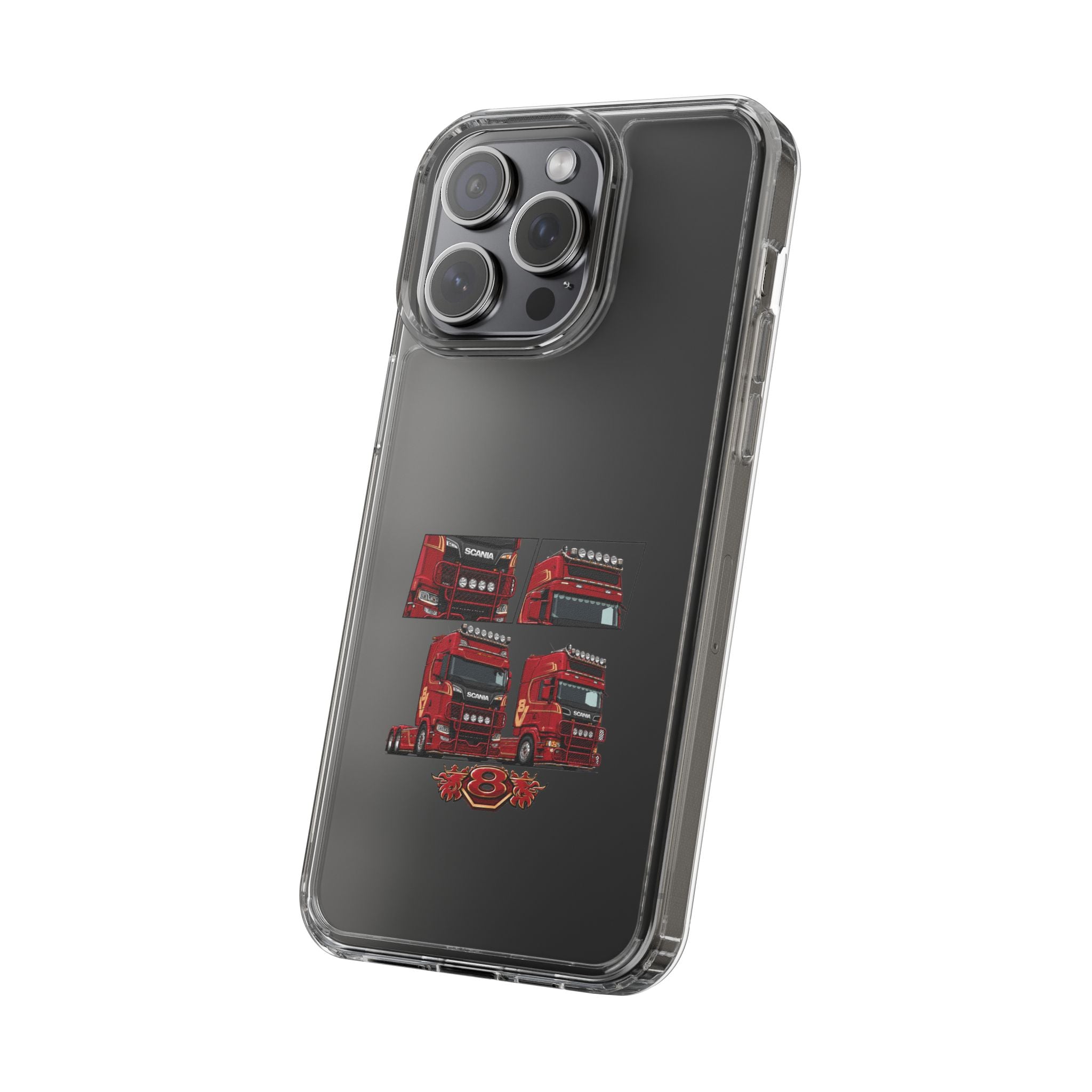 2 RED SCANIA S-SERIES PHONE CASES