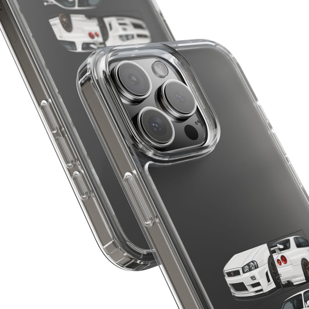 WHITE R34 GTR PHONE CASES