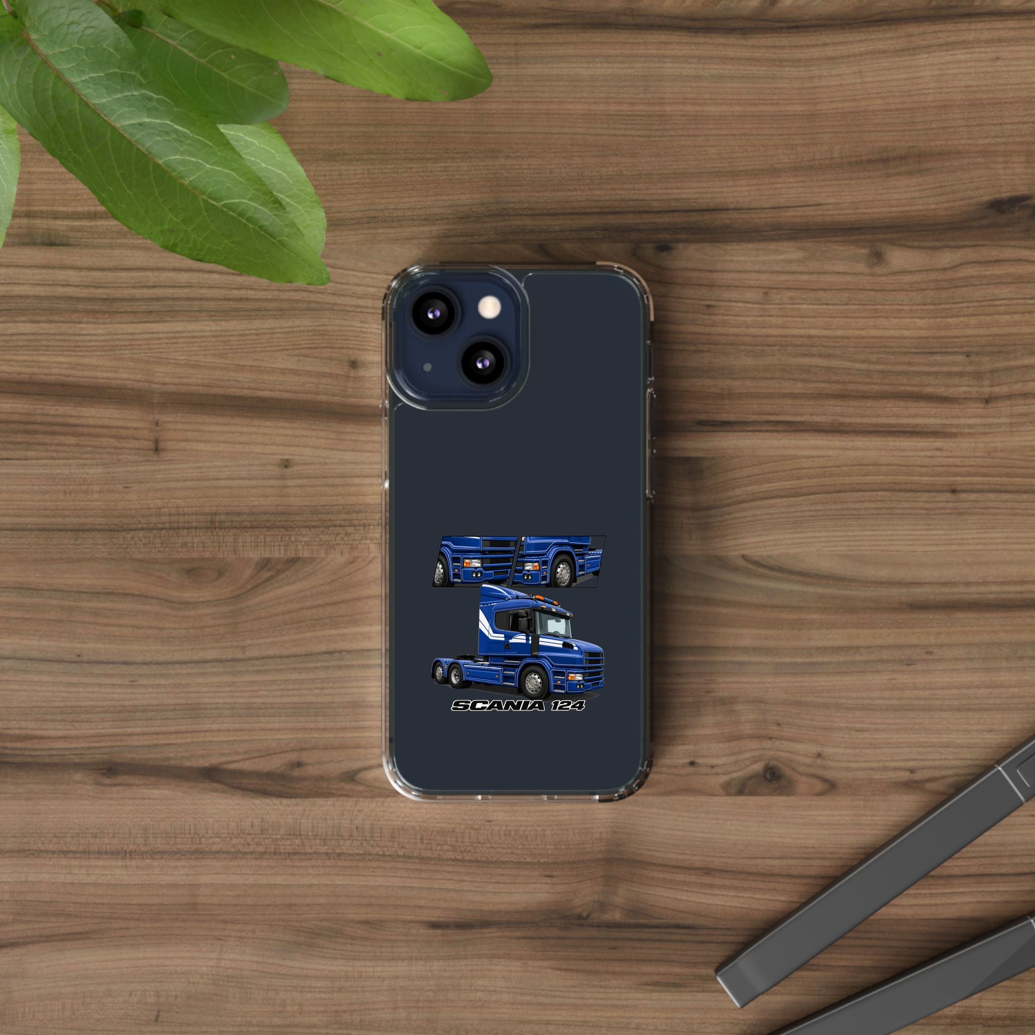 BLUE SCANIA 124 PHONE CASES
