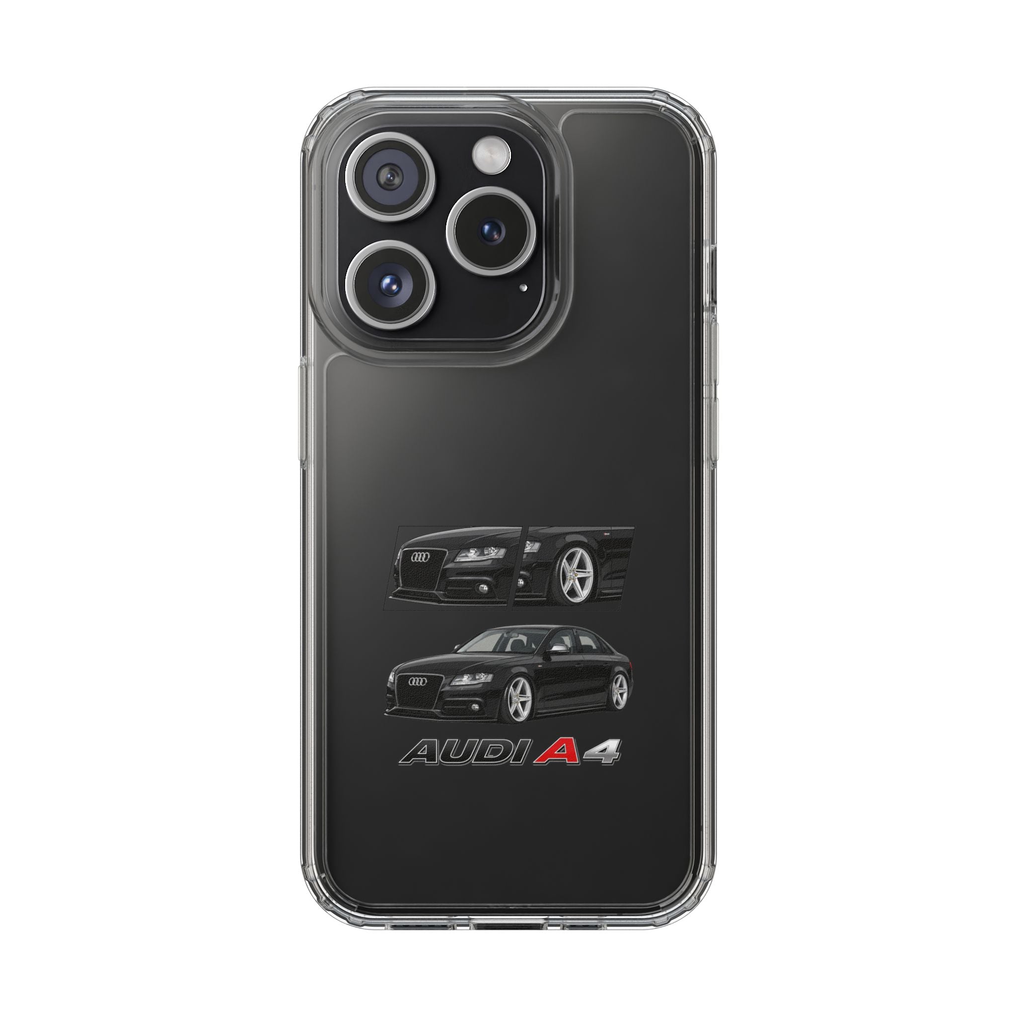 BLACK B8 AUDI A4 PHONE CASES