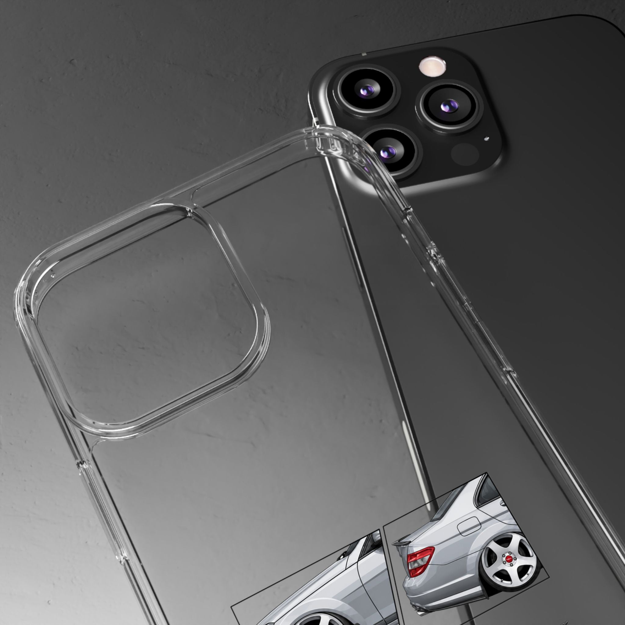 SILVER MERC C-CLASS PHONE CASES