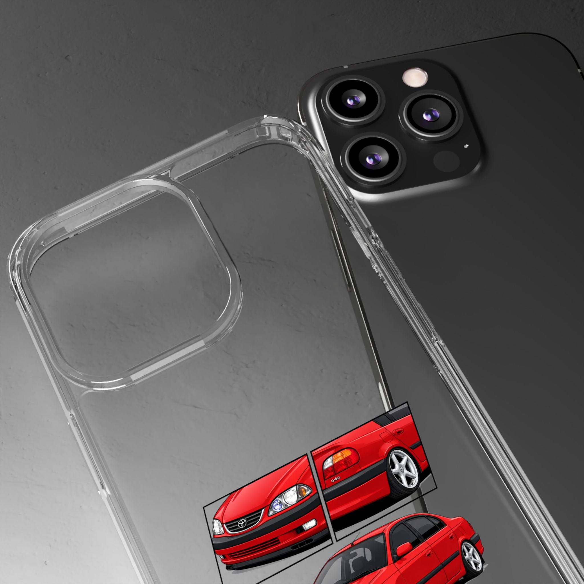 RED TOYOTA AVENSIS PHONE CASES
