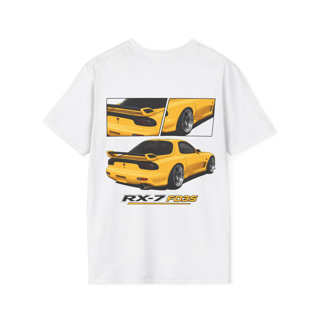 YELLOW MAZDA RX7 T-SHIRT