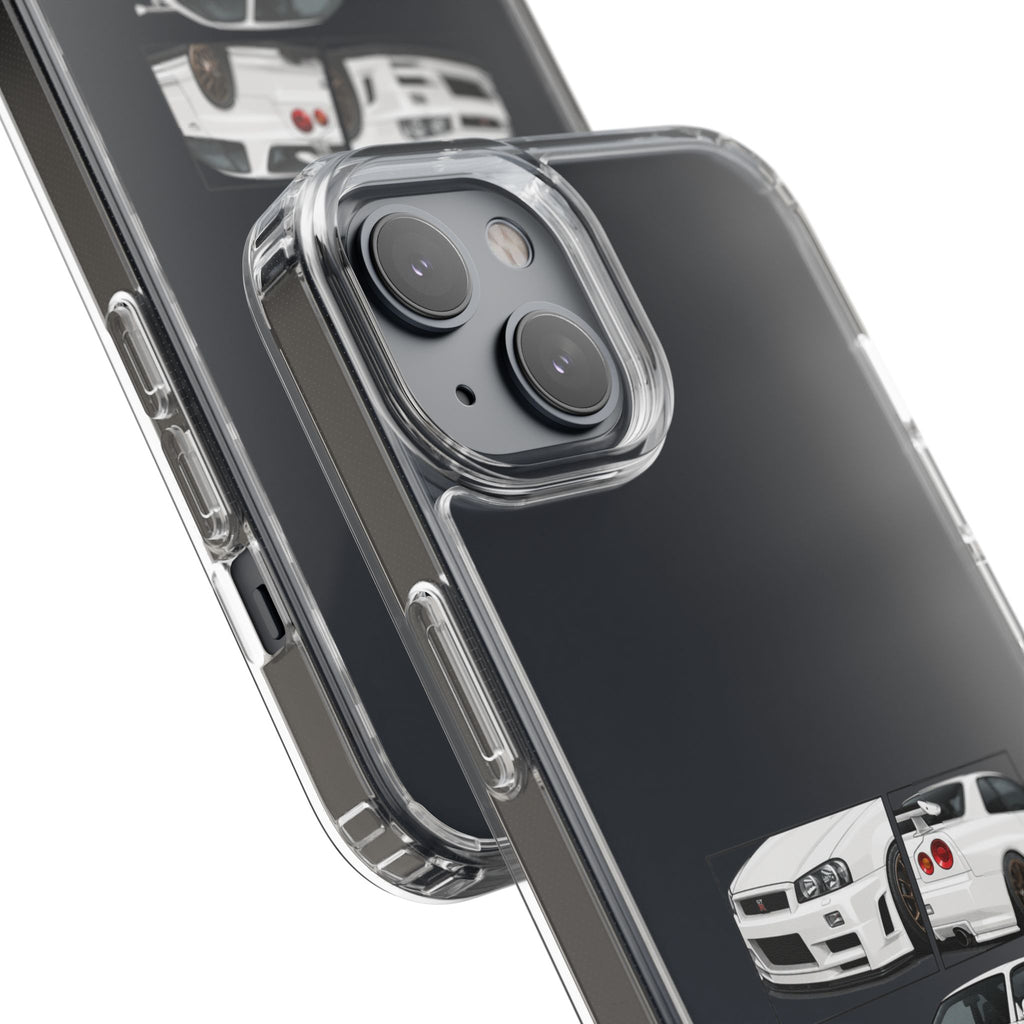 WHITE R34 GTR PHONE CASES