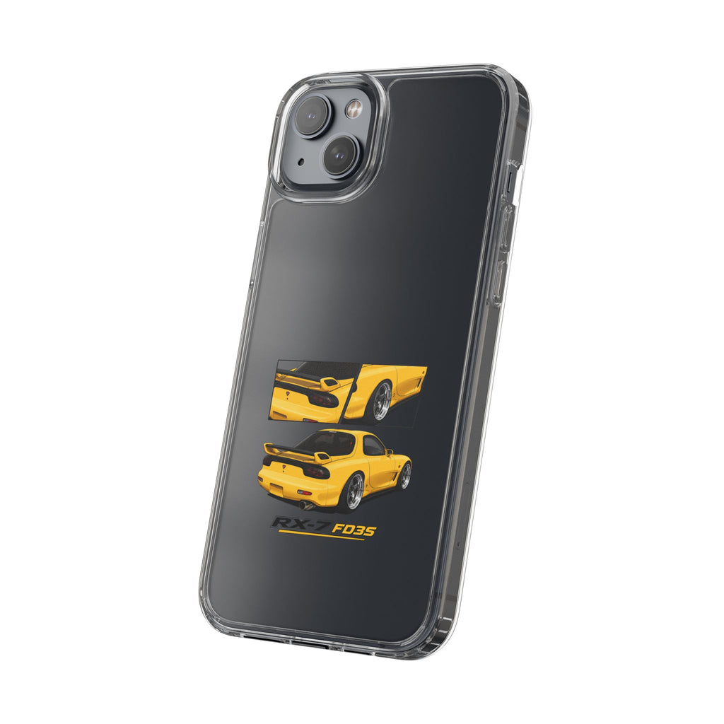 YELLOW MAZDA RX7 PHONE CASES