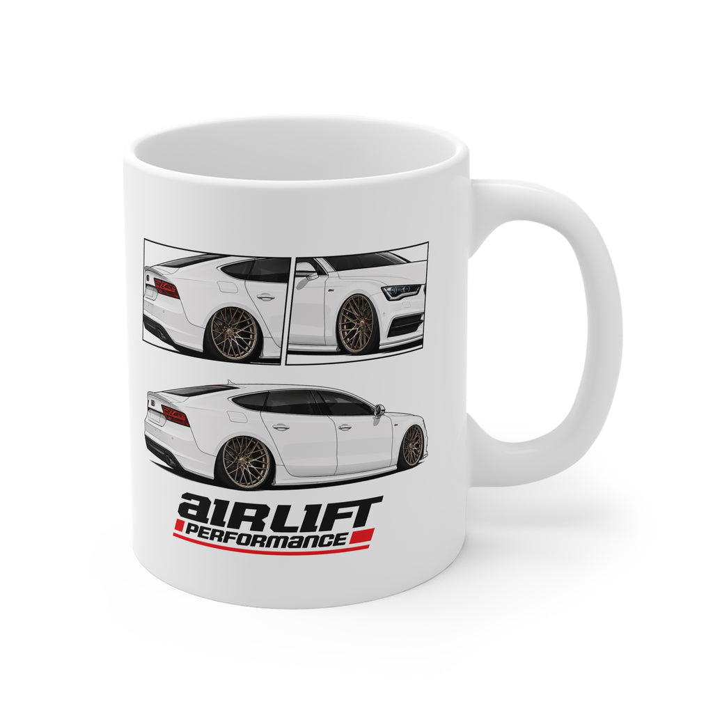 WHITE AUDI A7 MUG