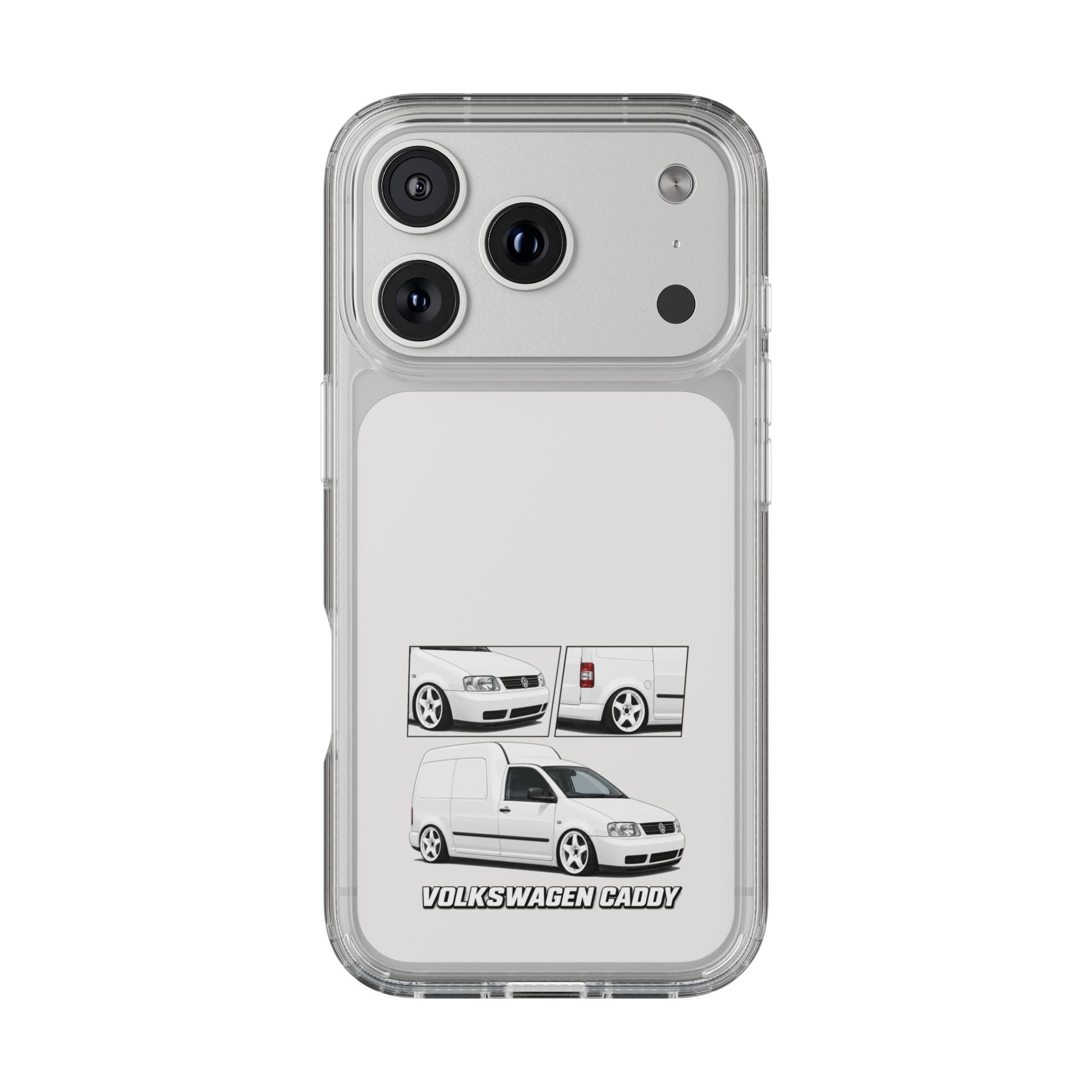 WHITE VW CADDY PHONE CASES
