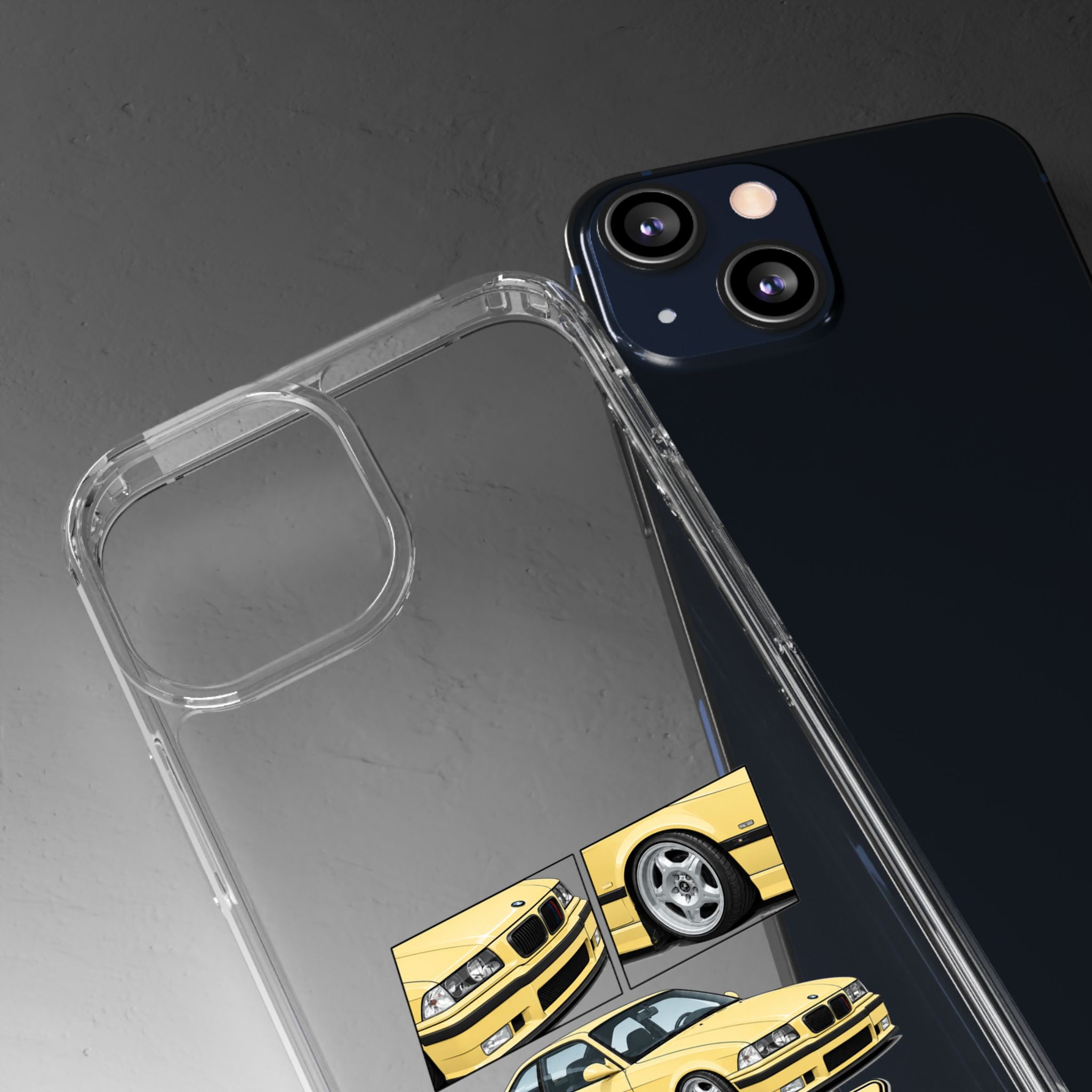YELLOW BMW E36 PHONE CASE