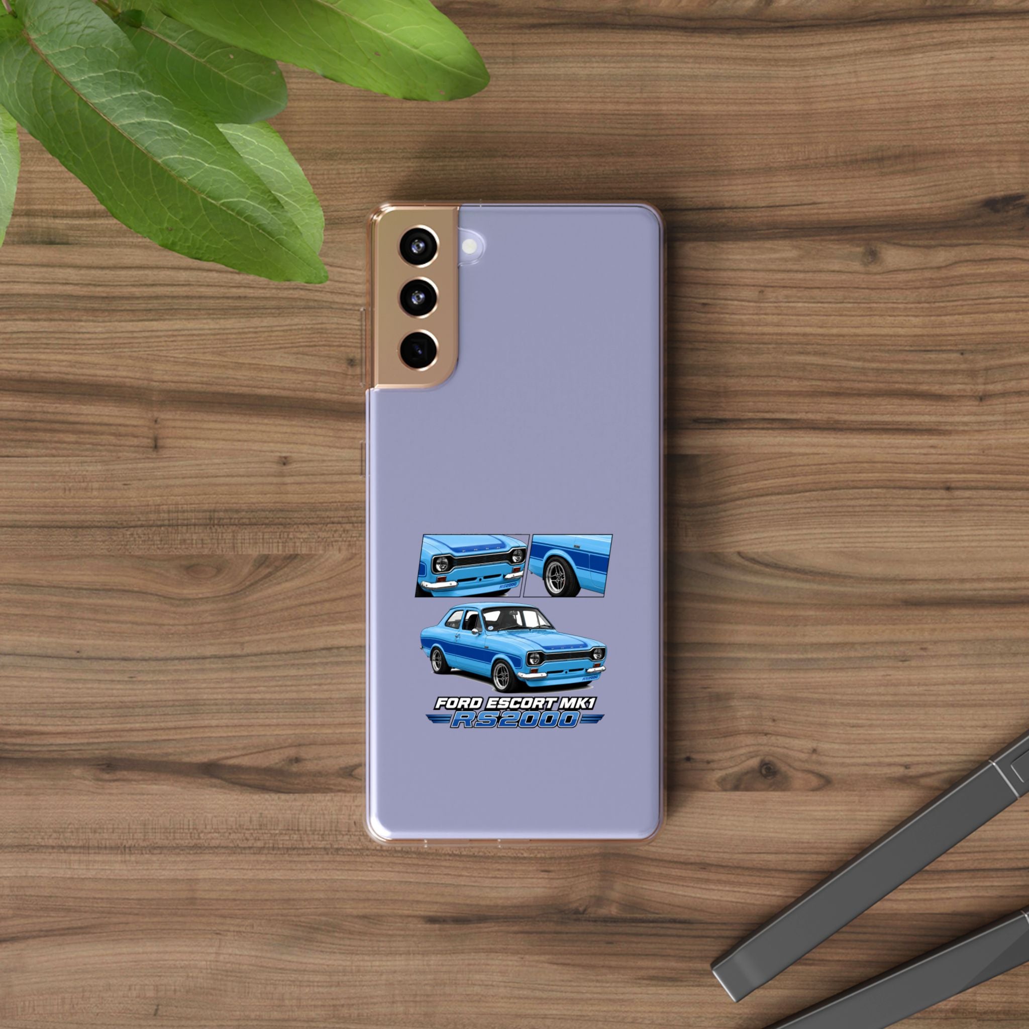 BLUE FORD ESCORT MK1 RS2000 PHONE CASES