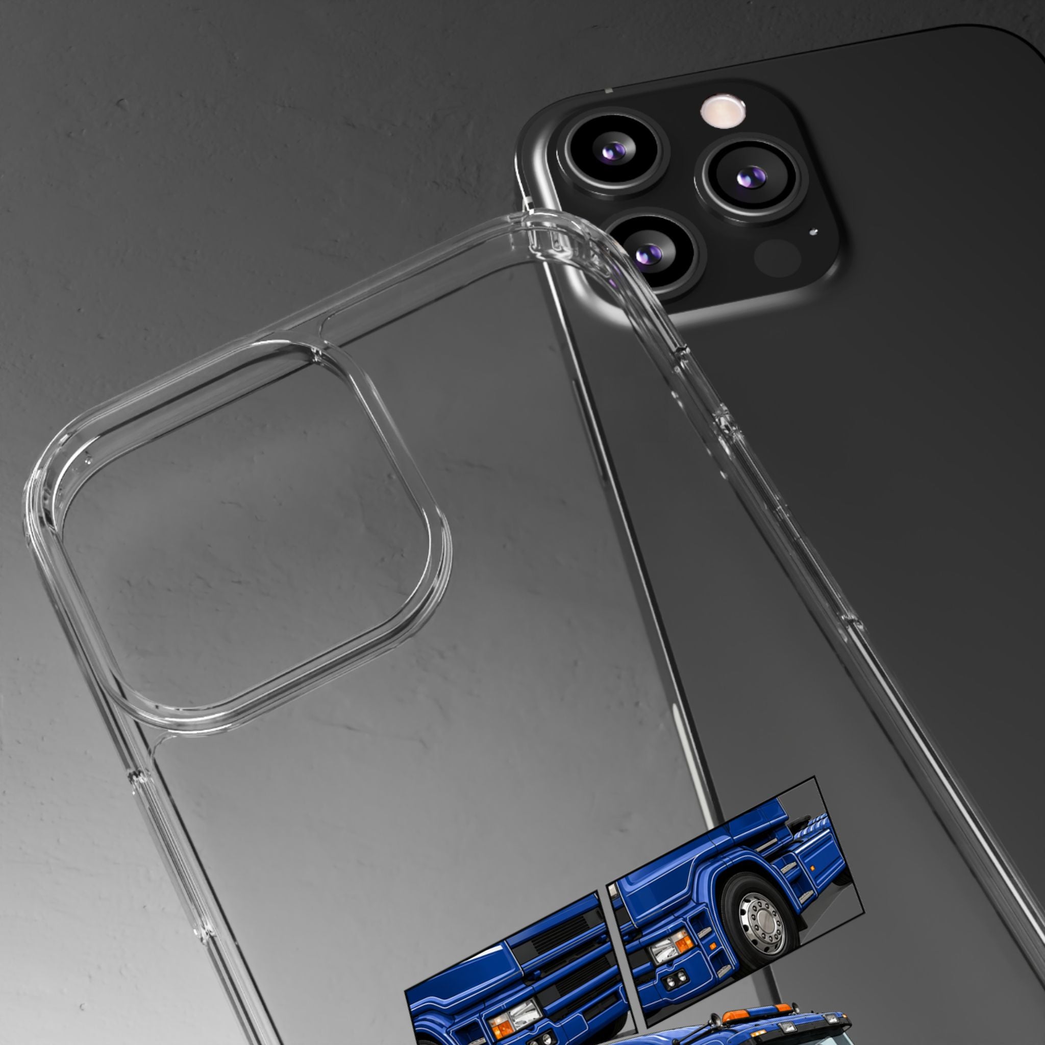BLUE SCANIA 124 PHONE CASES