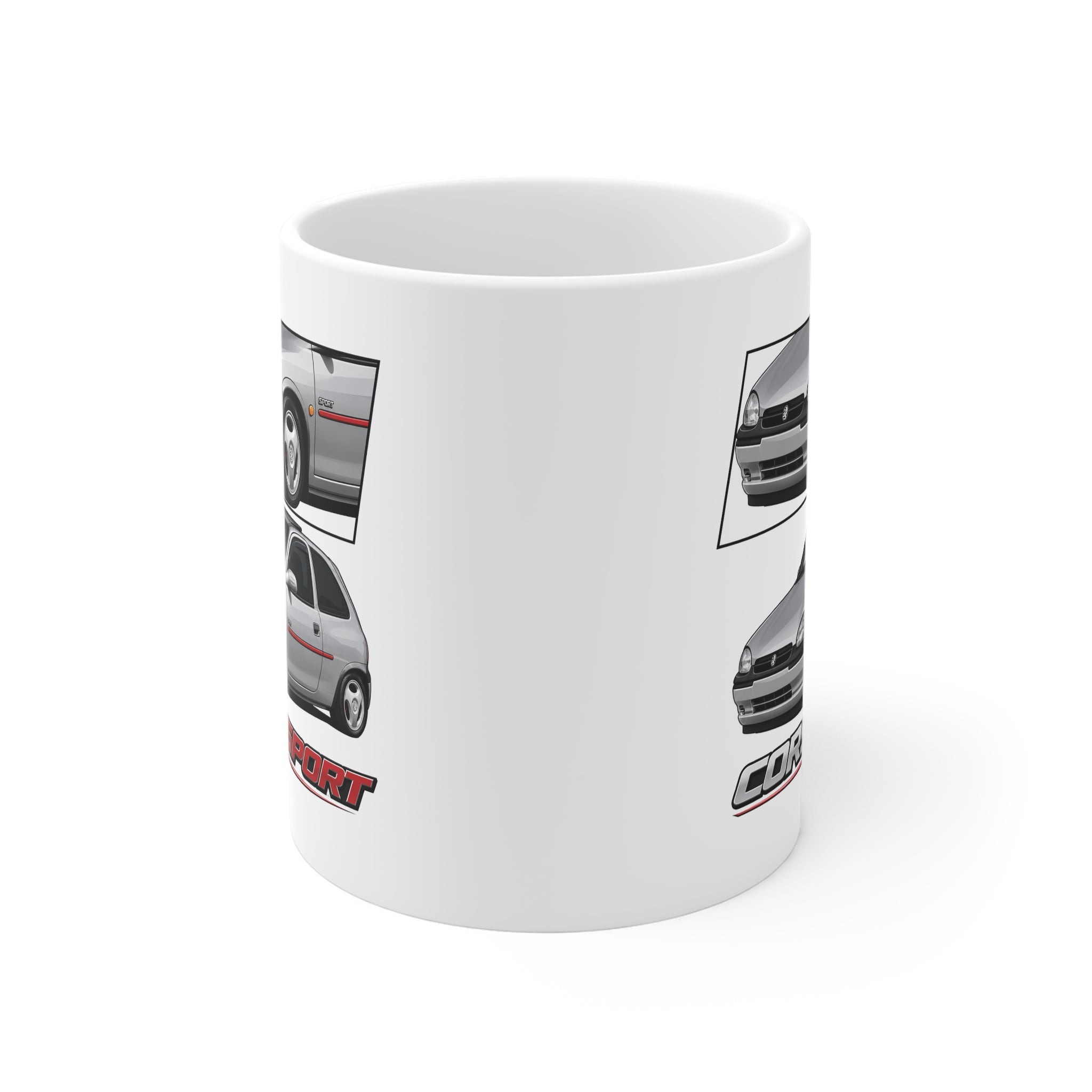 SILVER VAUXHALL CORSA B SPORT MUG