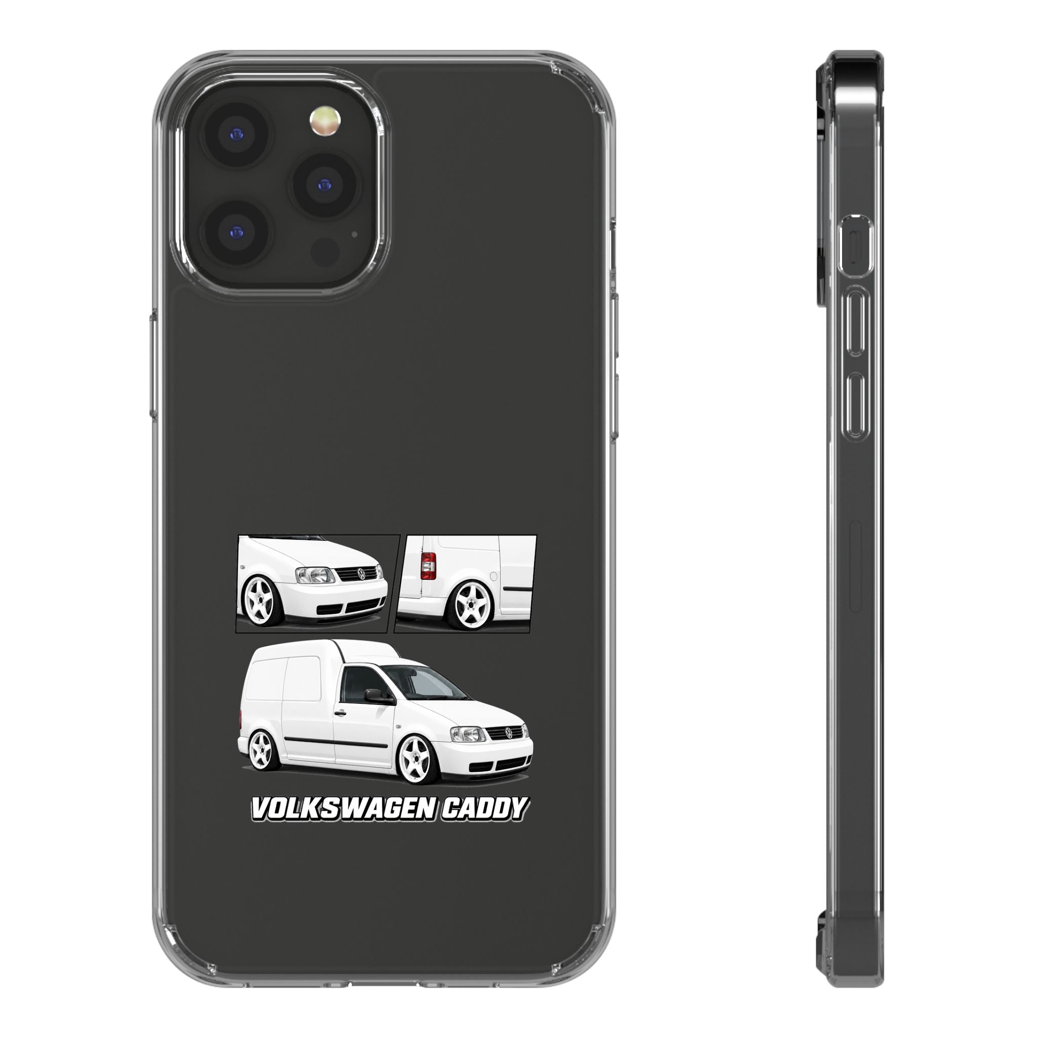 WHITE VW CADDY PHONE CASES