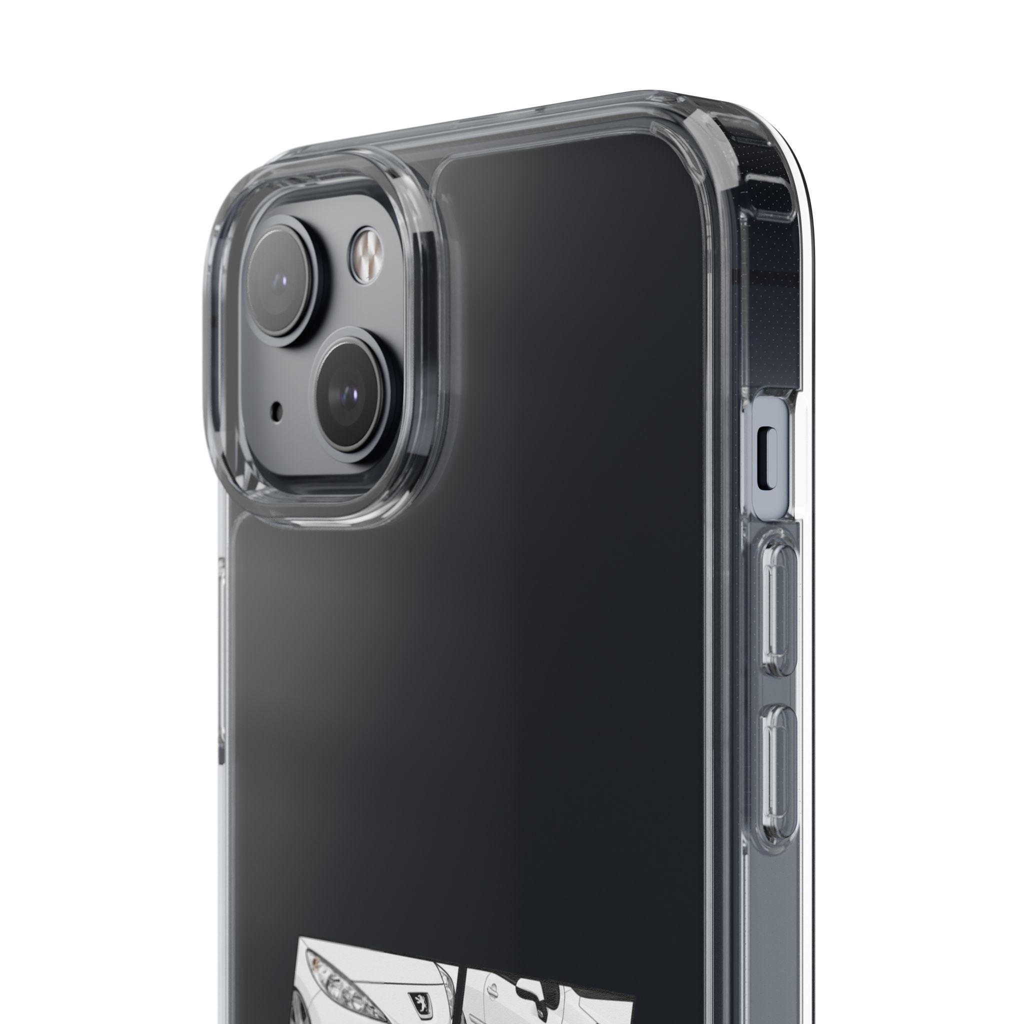 WHITE PEUGEOT 207 PHONE CASES