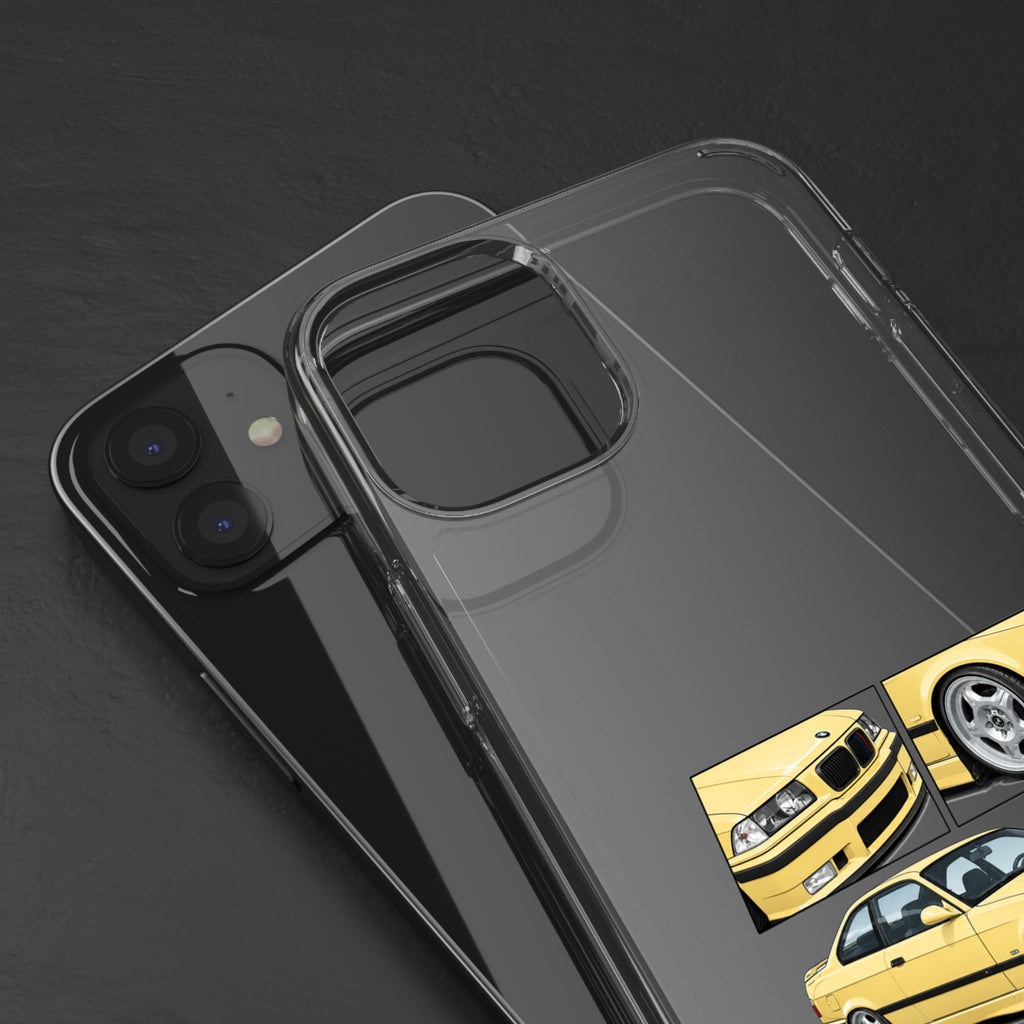 YELLOW BMW E36 PHONE CASE