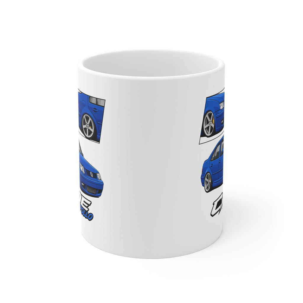 BLUE VOLKSWAGEN BORA MUG