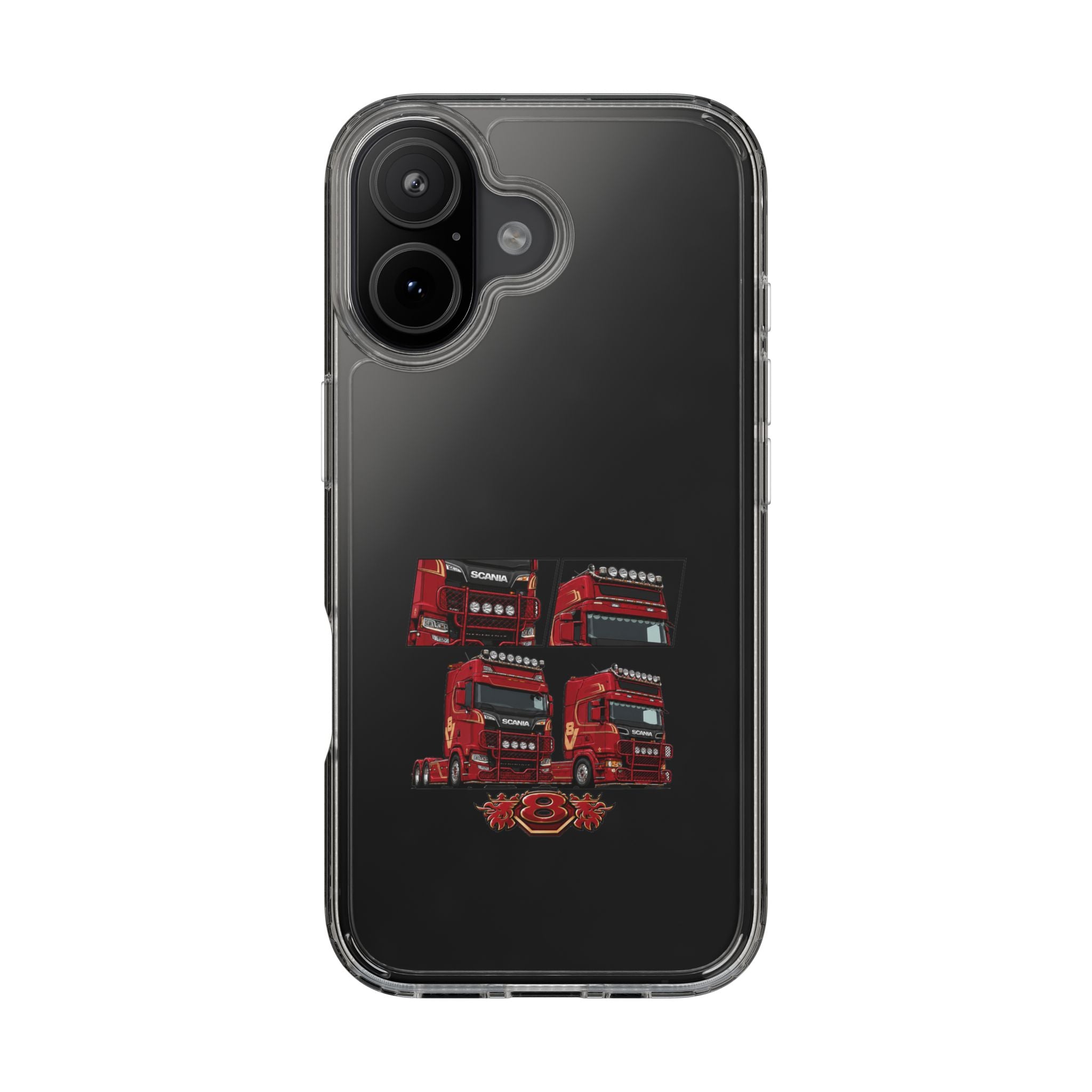 2 RED SCANIA S-SERIES PHONE CASES