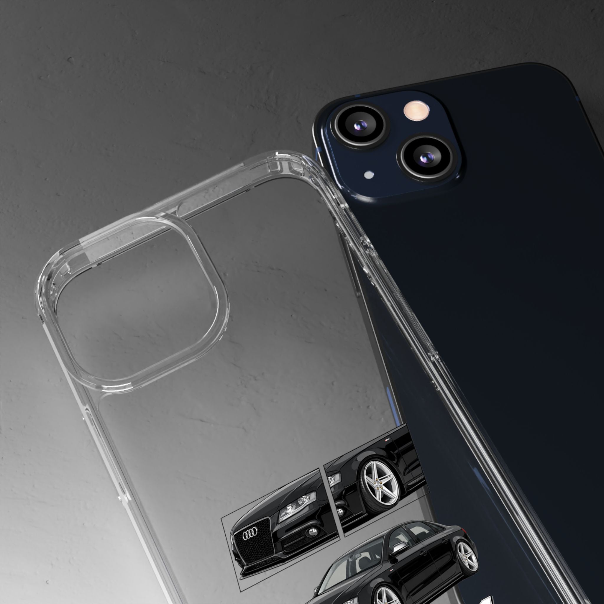 BLACK B8 AUDI A4 PHONE CASES