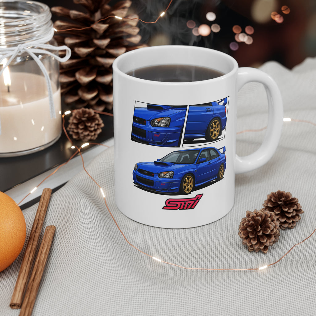BLUE IMPREZA STI MUG