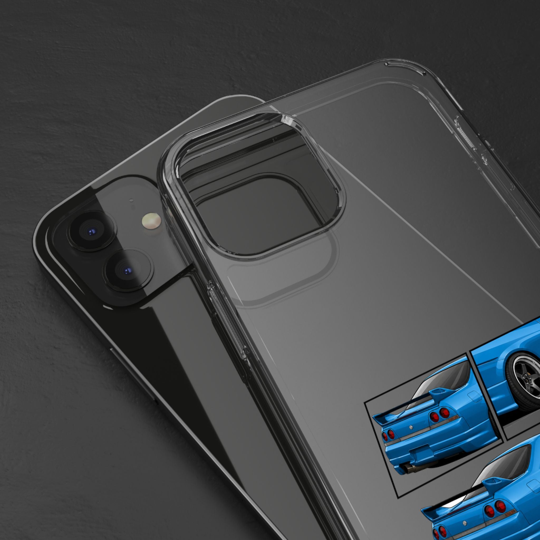 BLUE SKYLINE R33 PHONE CASE