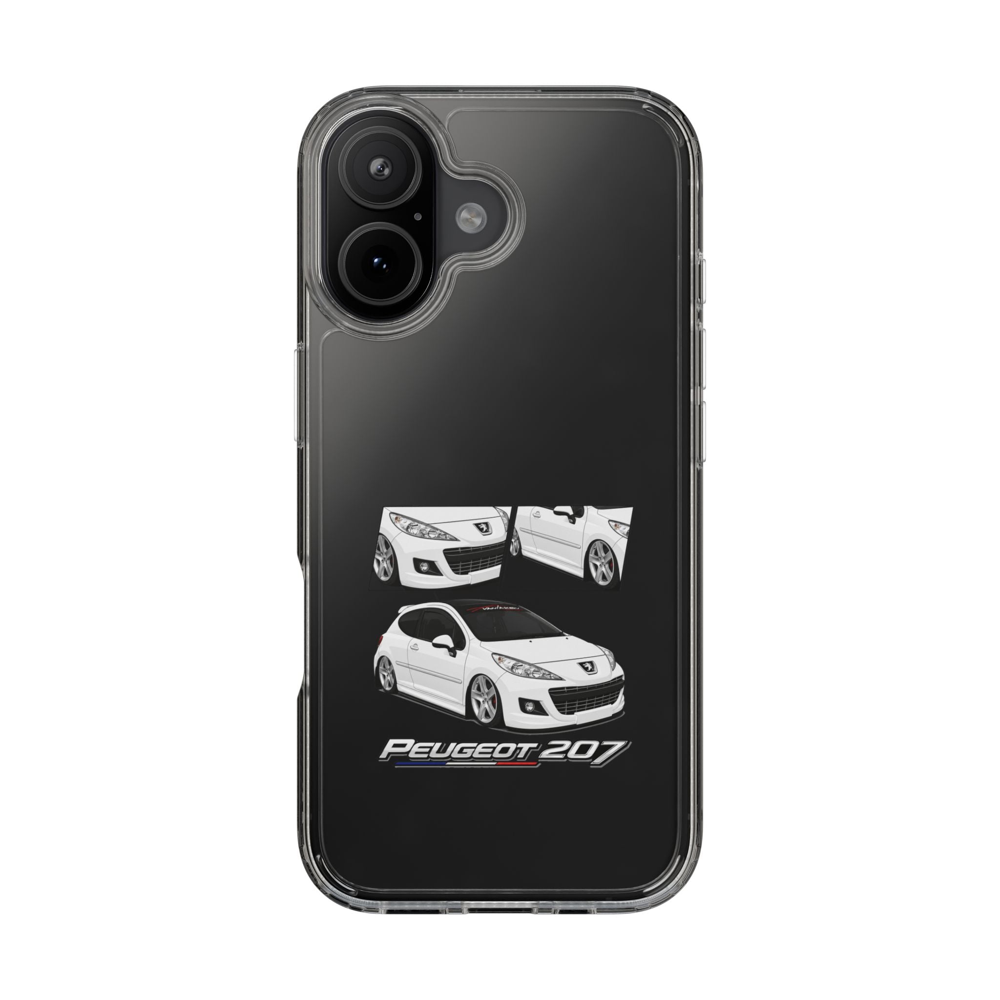 WHITE PEUGEOT 207 PHONE CASES