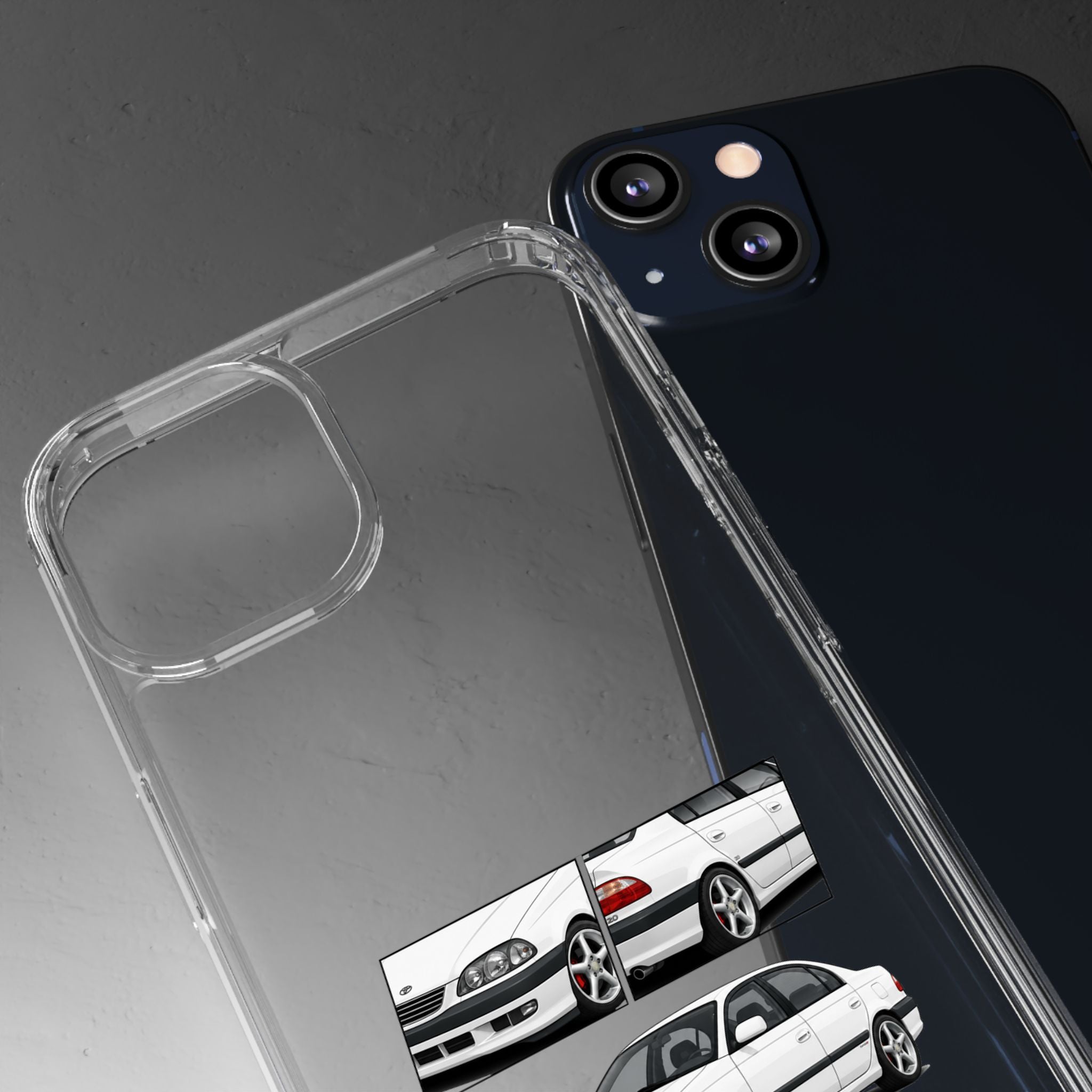 WHITE TOYOTA AVENSIS PHONE CASES