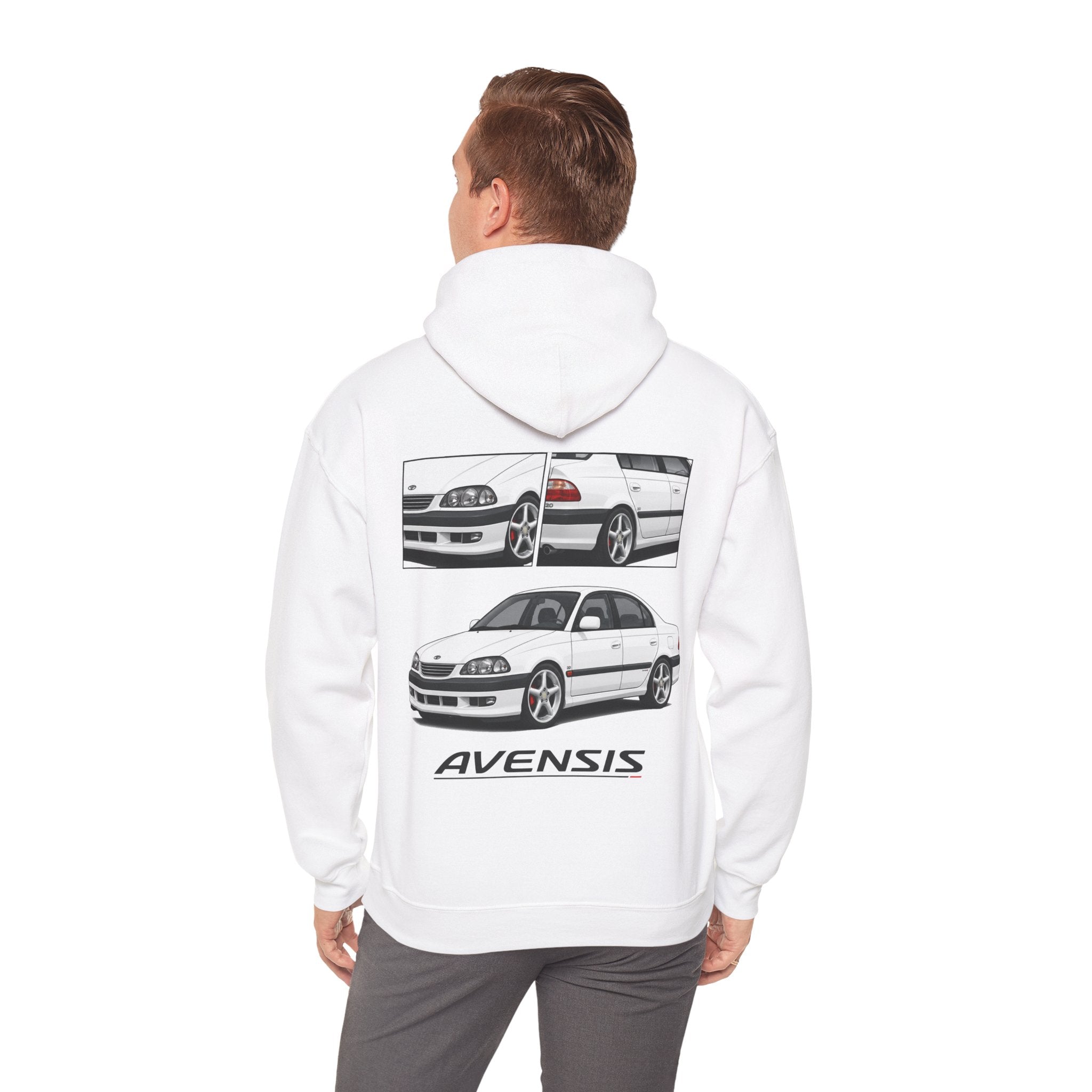 WHITE TOYOTA AVENSIS JUMPER